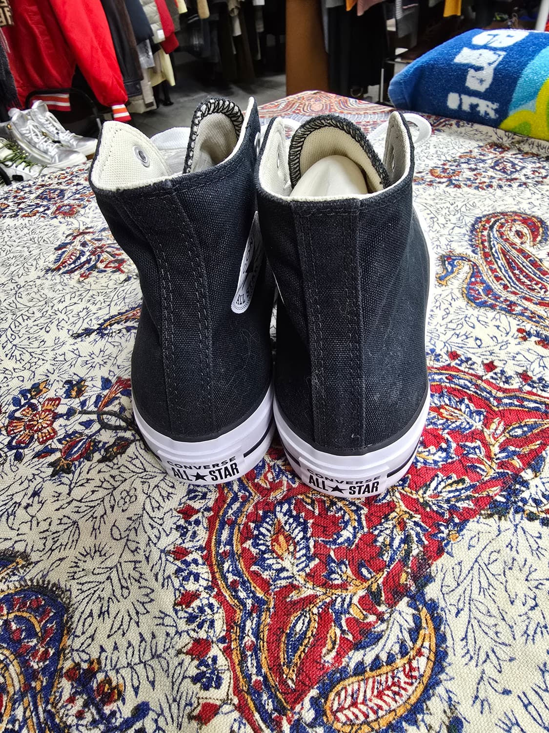 컨버스 척테일러 블랙 하이 스니커즈 (1605) 상품이미지4