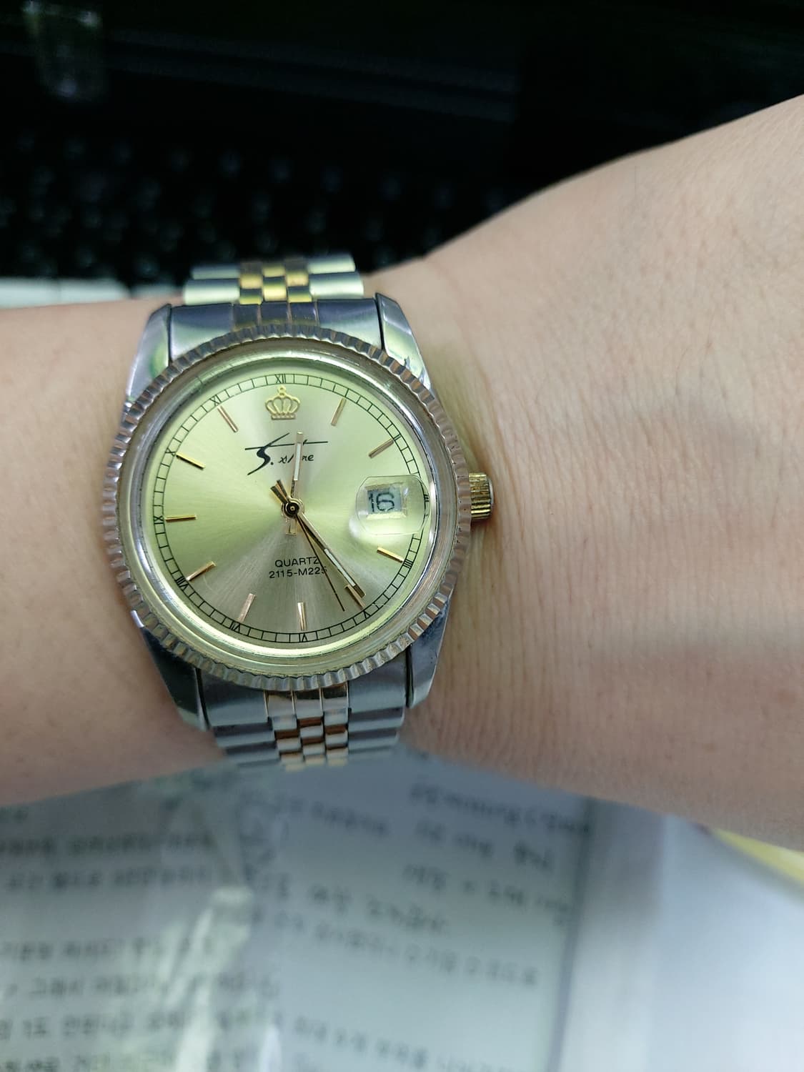 Sixnine 콤비 쿼츠 남성 시계 상품이미지4