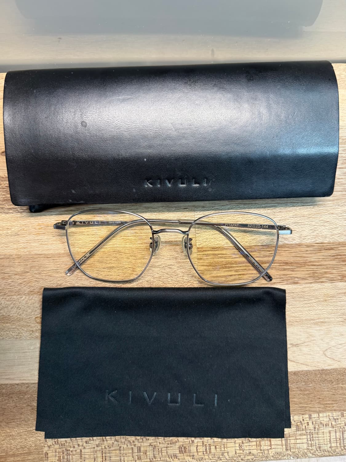 일본)키블리 피터팻KIVULI PITAPAT 실버 티타늄 안경테 상품이미지1