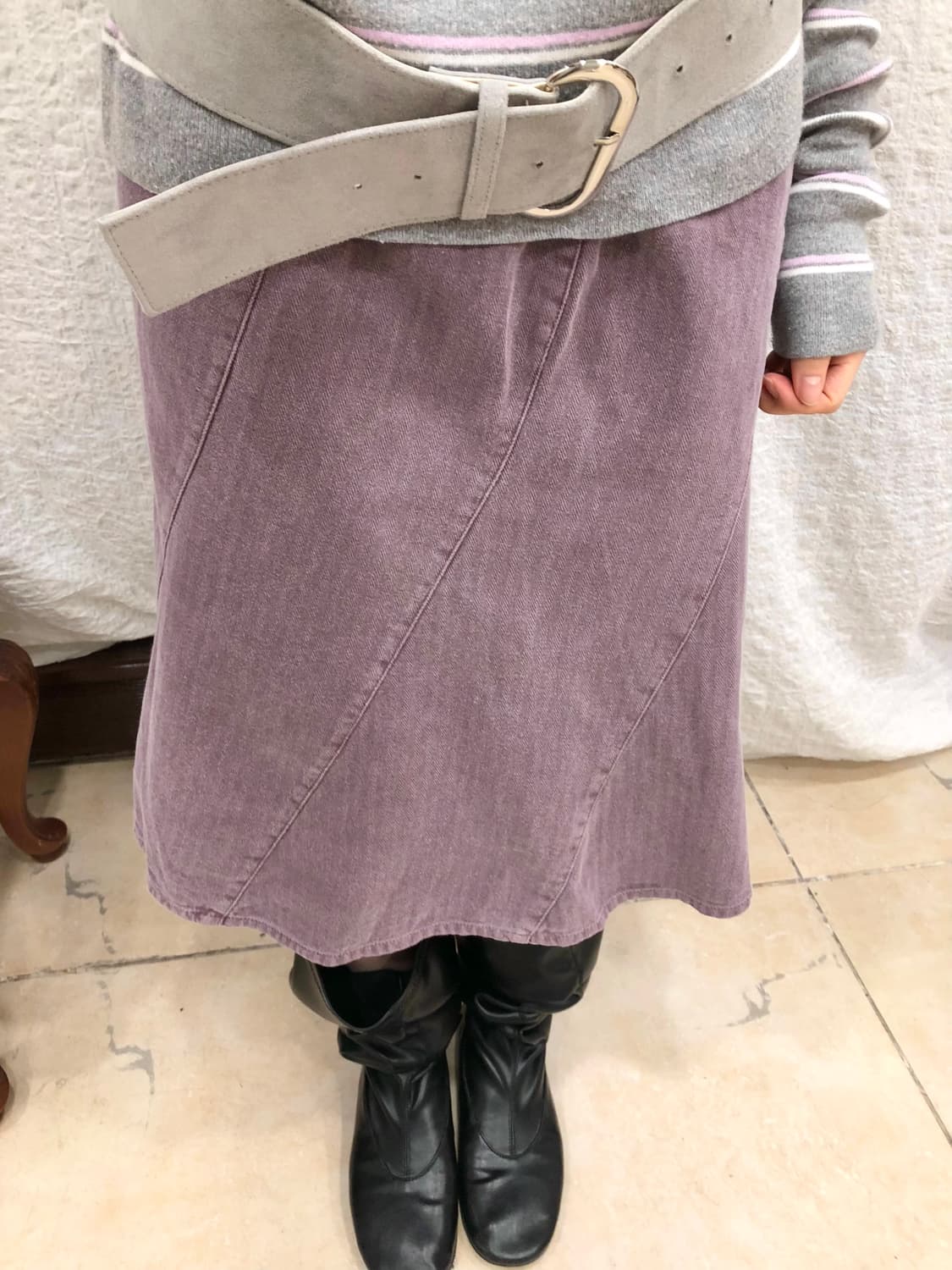 lavender wave midi skirt 상품이미지5