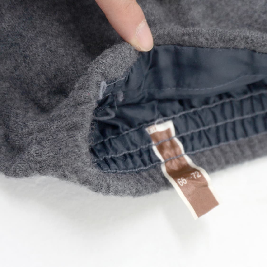 포근 회색 니트 밴딩 스커트 상품이미지7