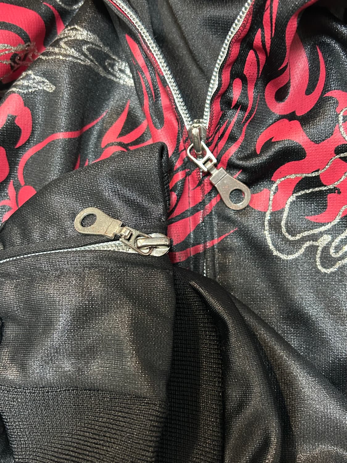 oriental dragon sukajan jersey zip-up 상품이미지4