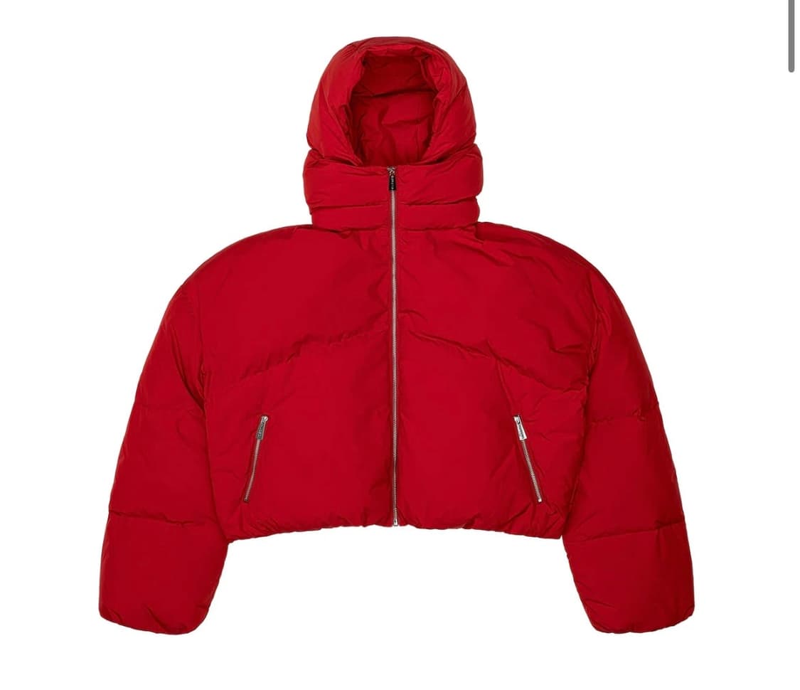 Hwasan 화산 크롭 더블넥 버블 패딩 상품이미지1