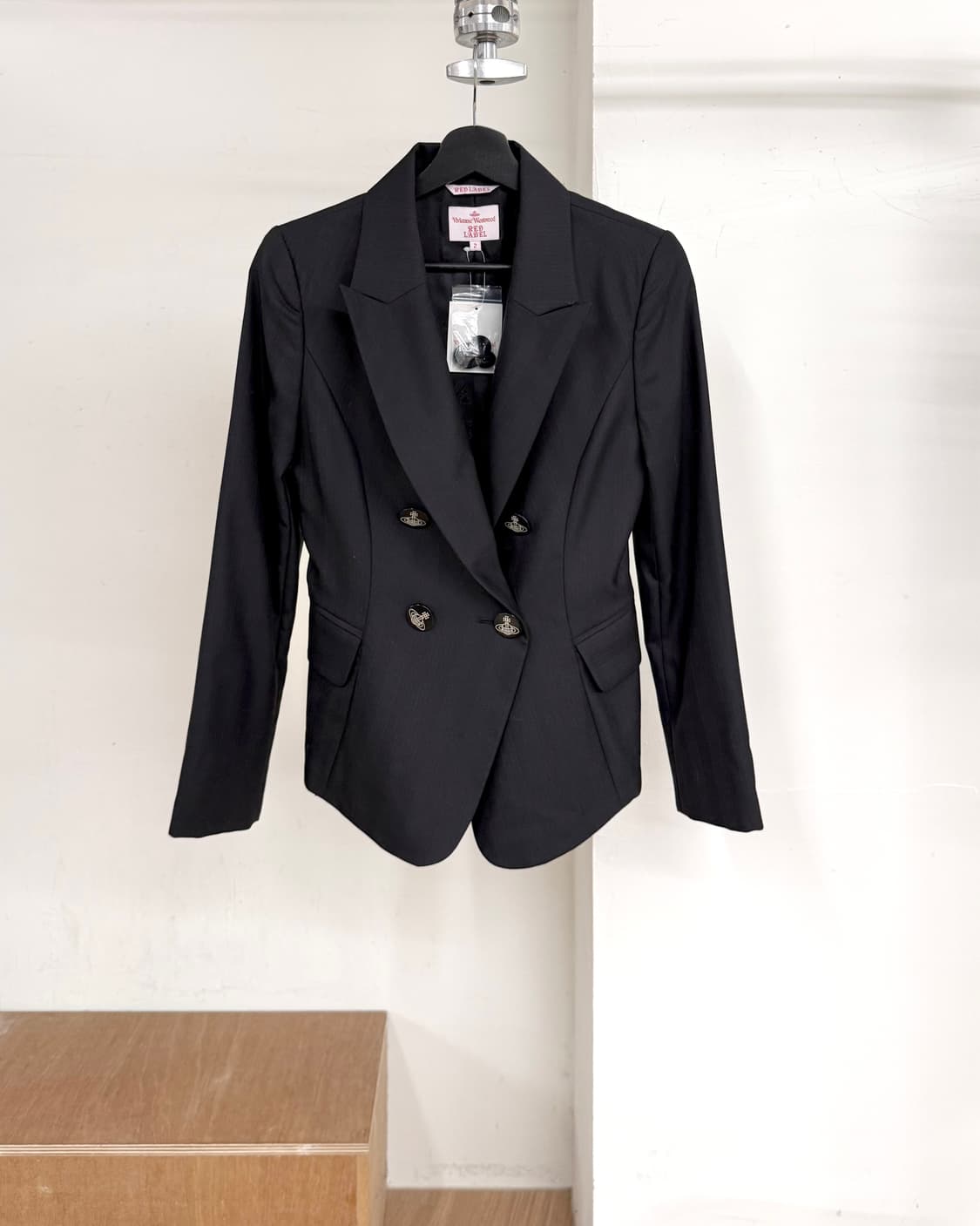 비비안웨스트우드 레드라벨 블랙 더블 브레스티드 자켓 상품이미지1