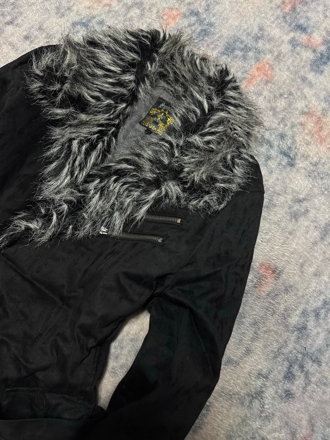 Spinash 00s archive leopard trimming fur 상품이미지3