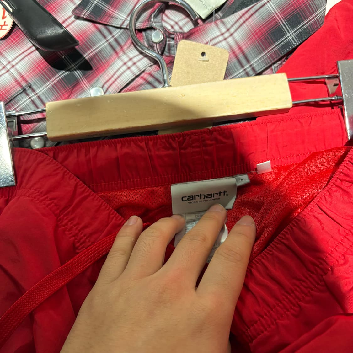 칼하트 wip 우븐 나일론 스티치 조거팬츠 상품이미지4