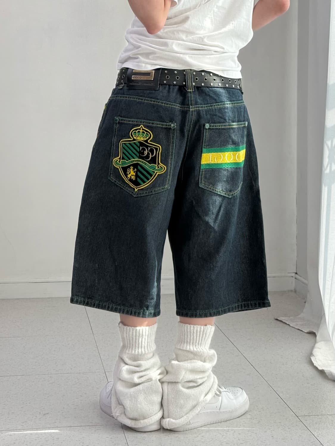 쿠지 데님 버뮤다 팬츠 상품이미지1