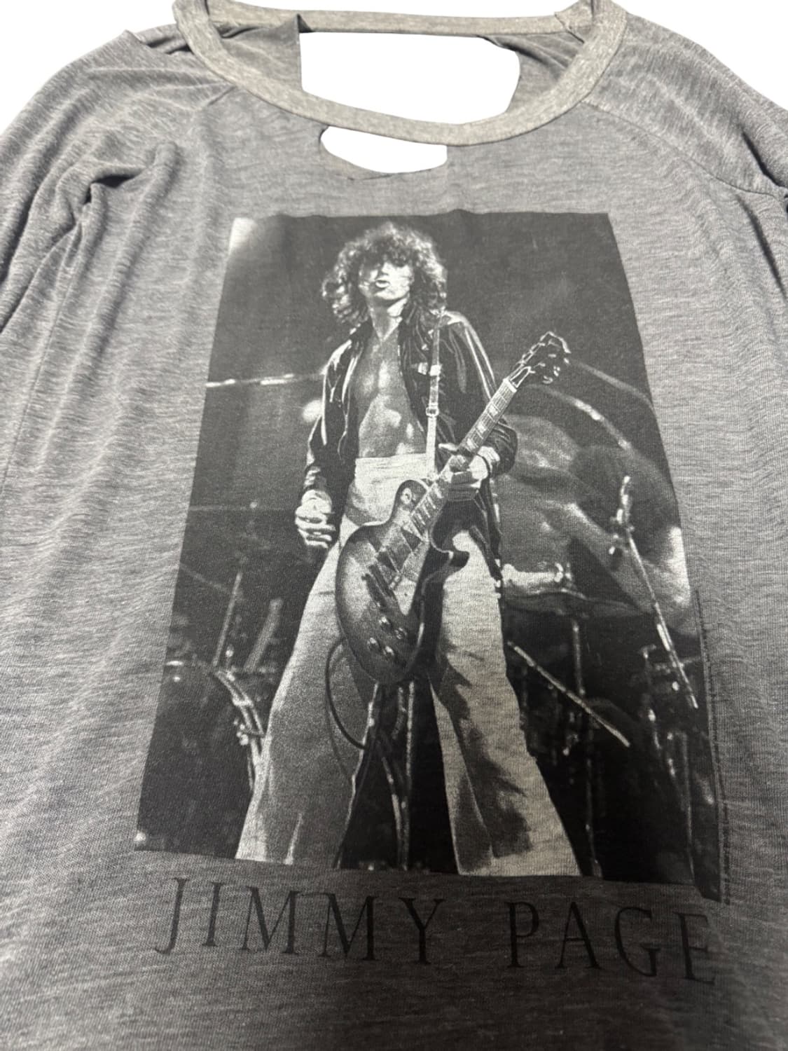 Jimmy Page distressed Gray Long Sleeve 상품이미지2
