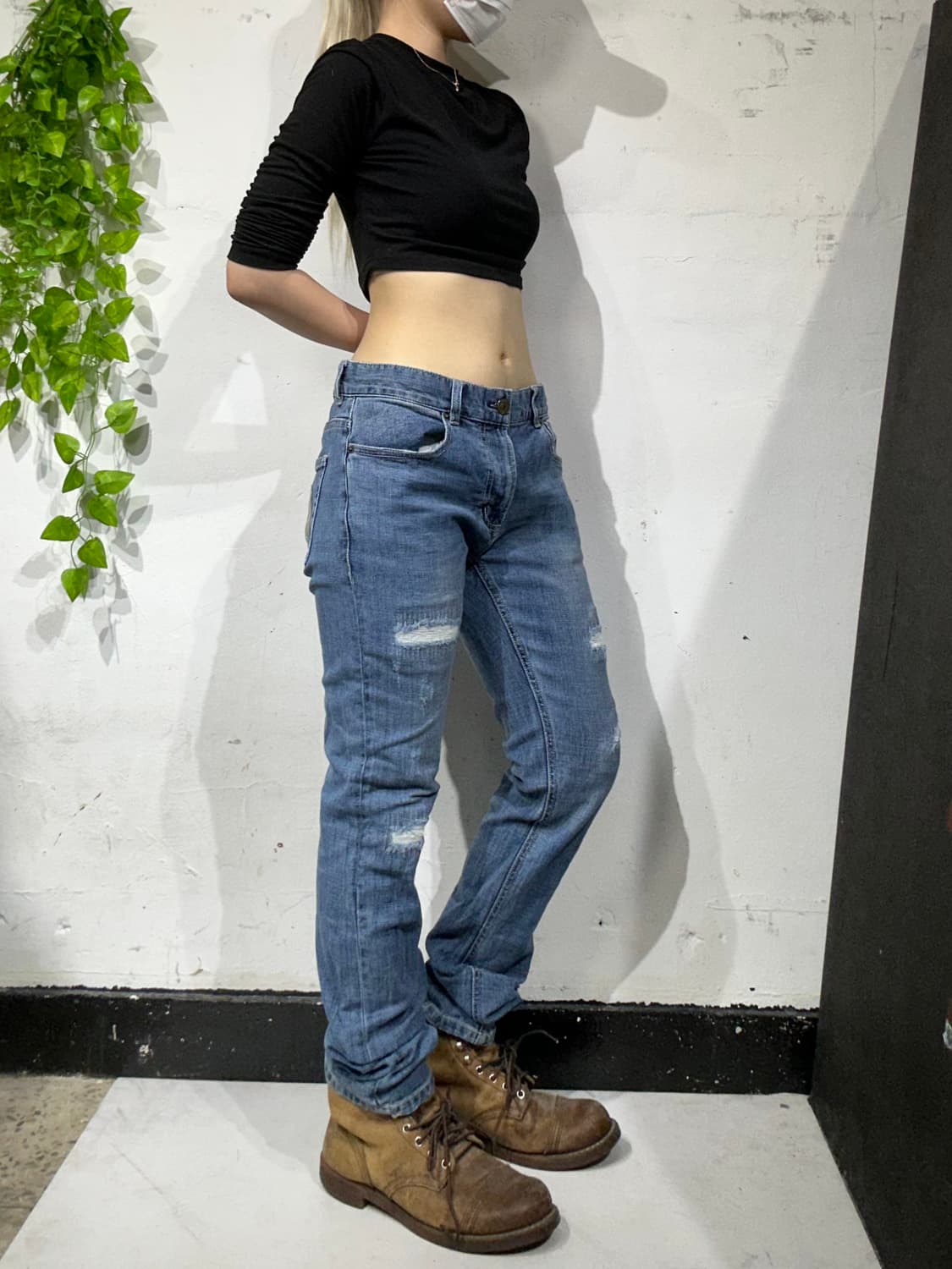 에비수 연청 다이콕 스키니 데님 팬츠 상품이미지2