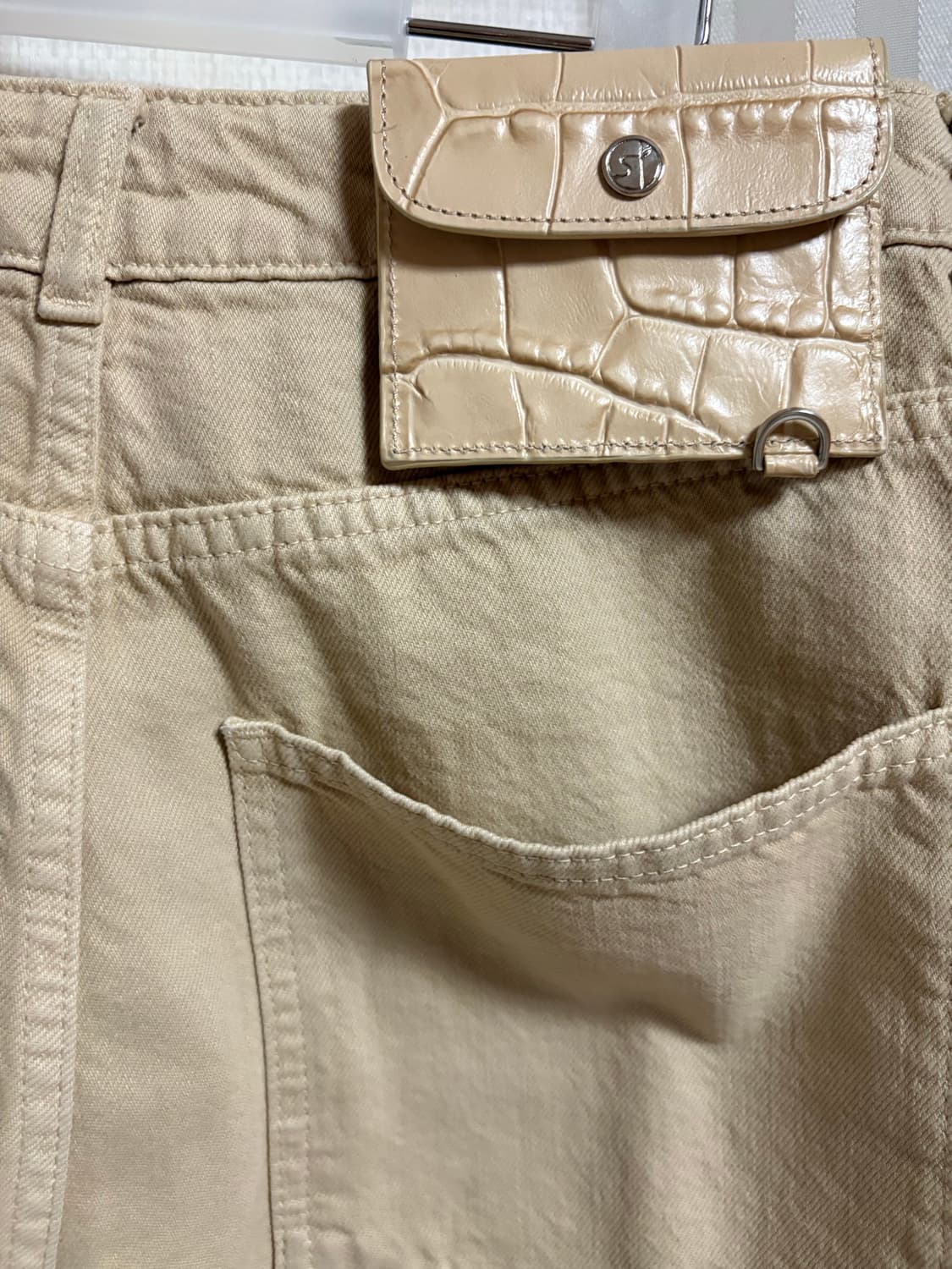 Saks potts 삭스파츠 salma denim beige S size 상품이미지6