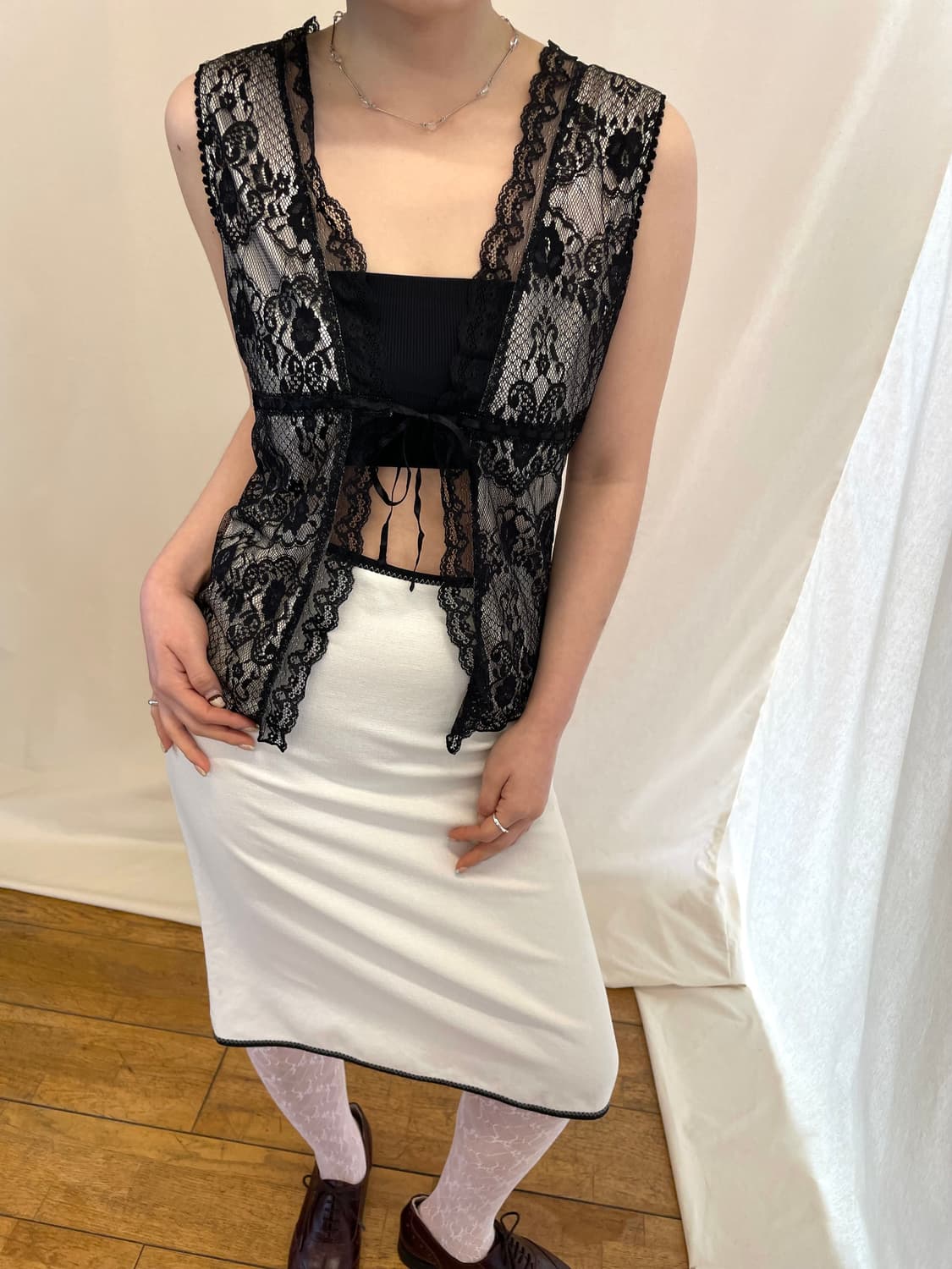 lace vest 상품이미지1