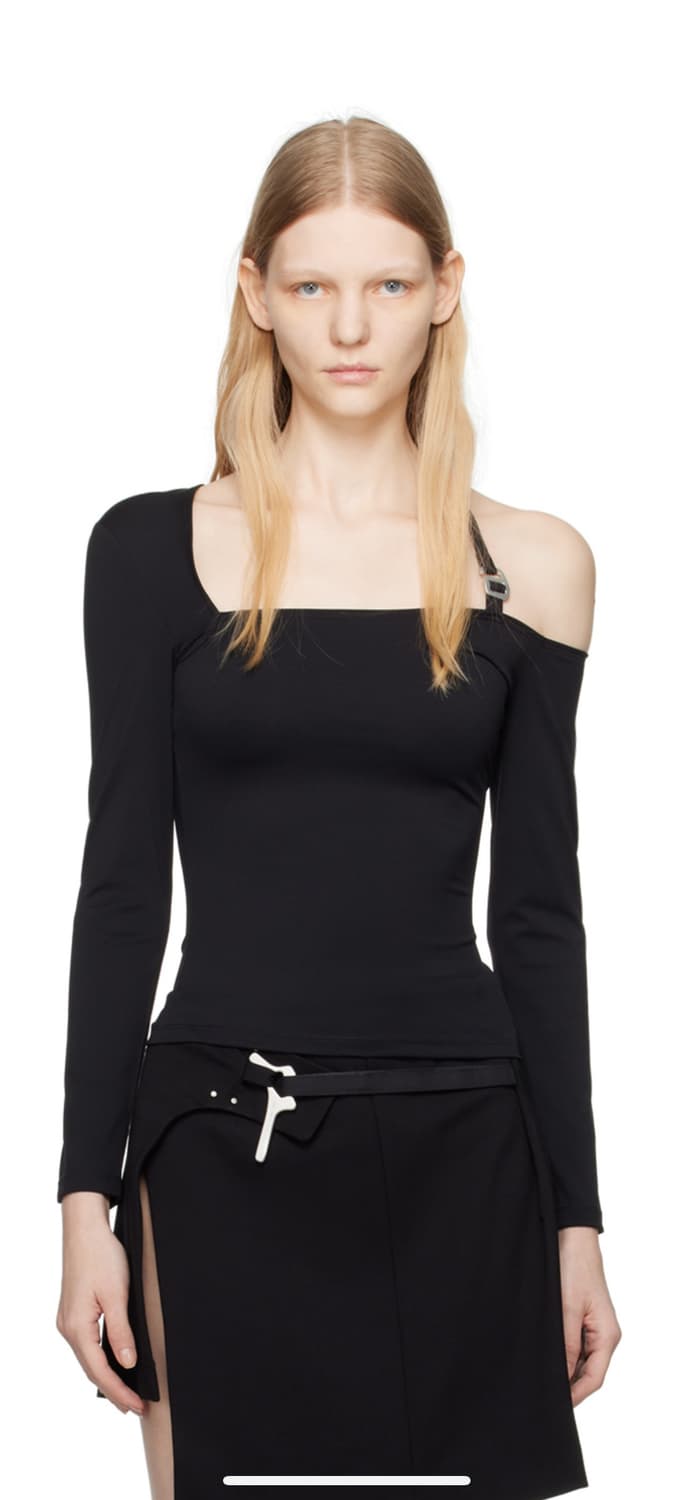 HELIOT EMIL 블랙 인베리어블 롱슬리브 티셔츠 / M 상품이미지1