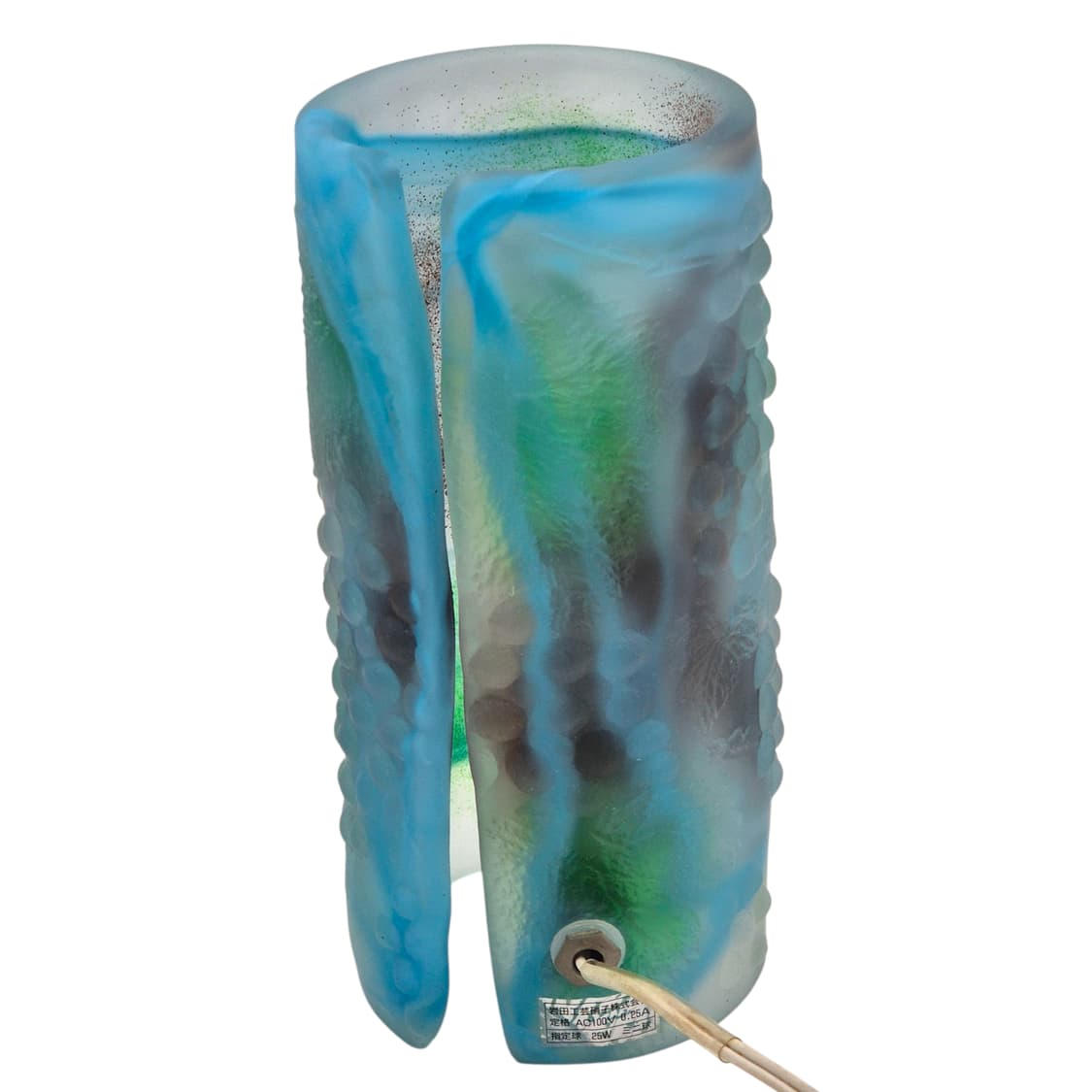 70s 이와타 아트글라스 포도 마블 기둥 램프 상품이미지4