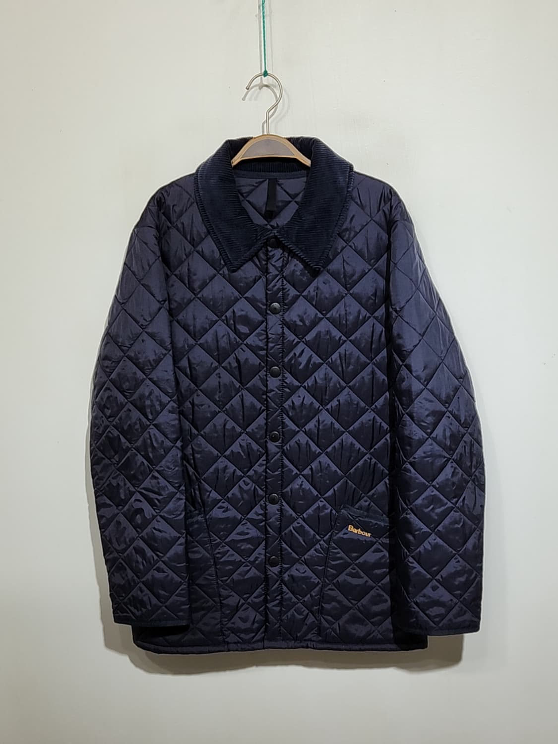 (L) 바버 퀼팅자켓 네이비 누빔점퍼 캐주얼 퀄팅자켓 상품이미지1