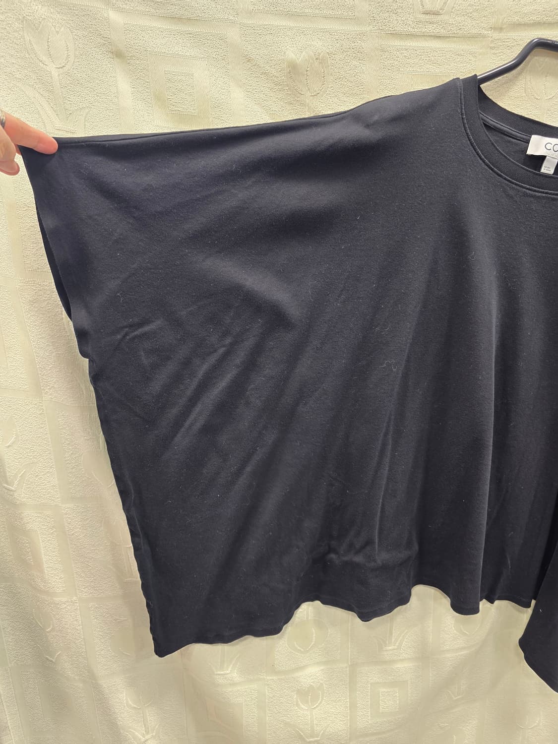 코스 COS 블랙 코튼 박시 티셔츠 프리사이즈 상품이미지2