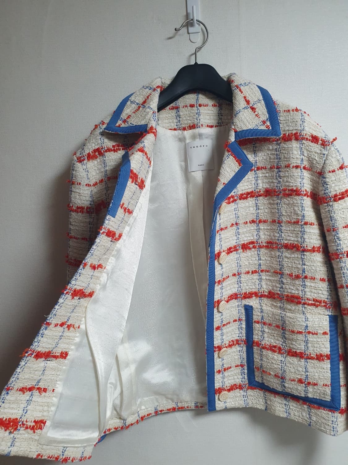 🧵 산드로 Idaline 멀티 트위드자켓 34 상품이미지3