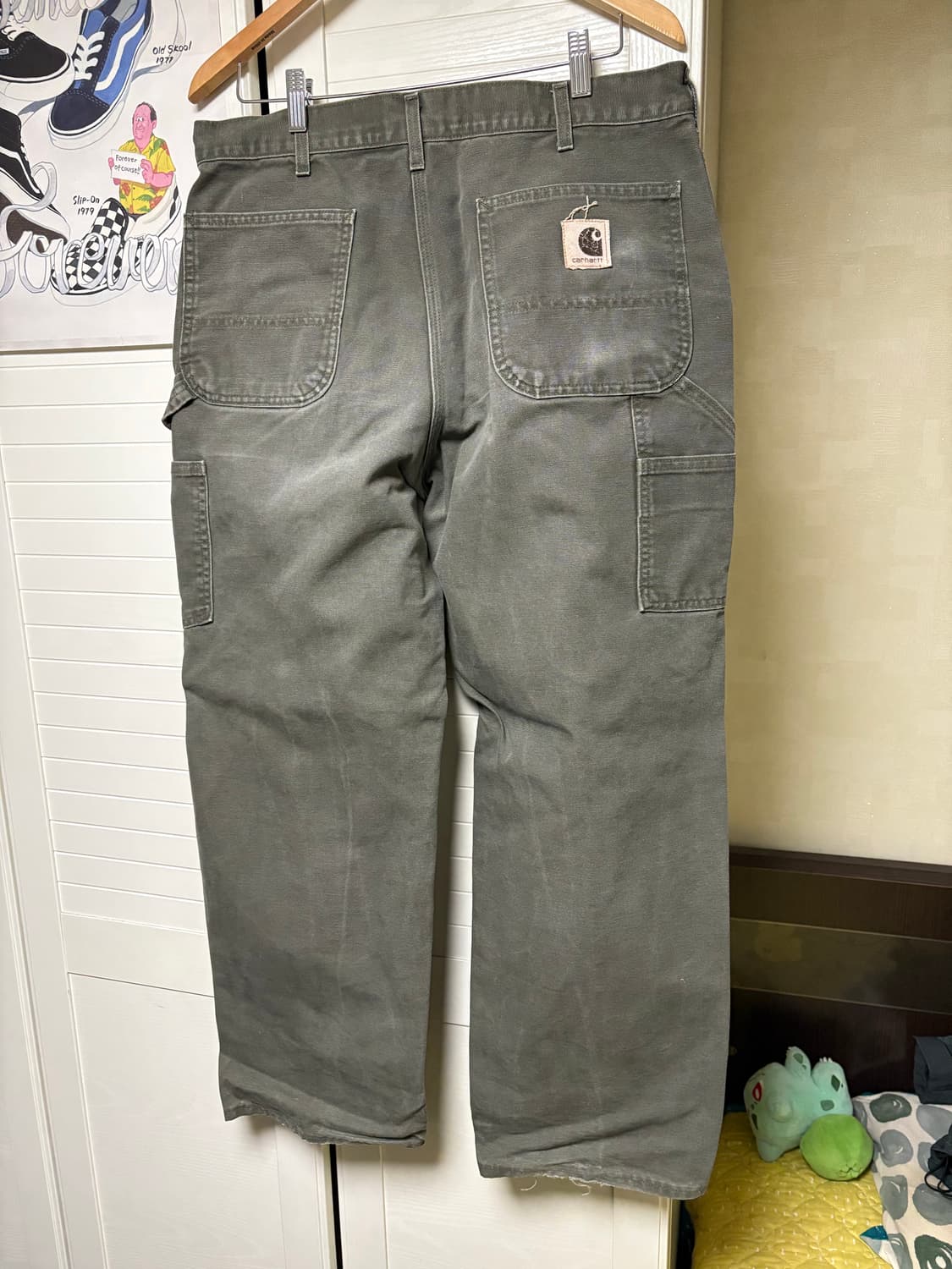 칼하트 B11 MOS(모스 그린) 워크팬츠 덩가리핏 36/30 상품이미지2