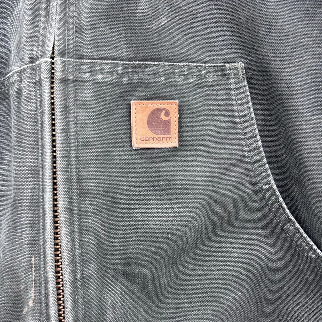 칼하트 J130 캔버스 자켓 모스 그린 상품이미지2