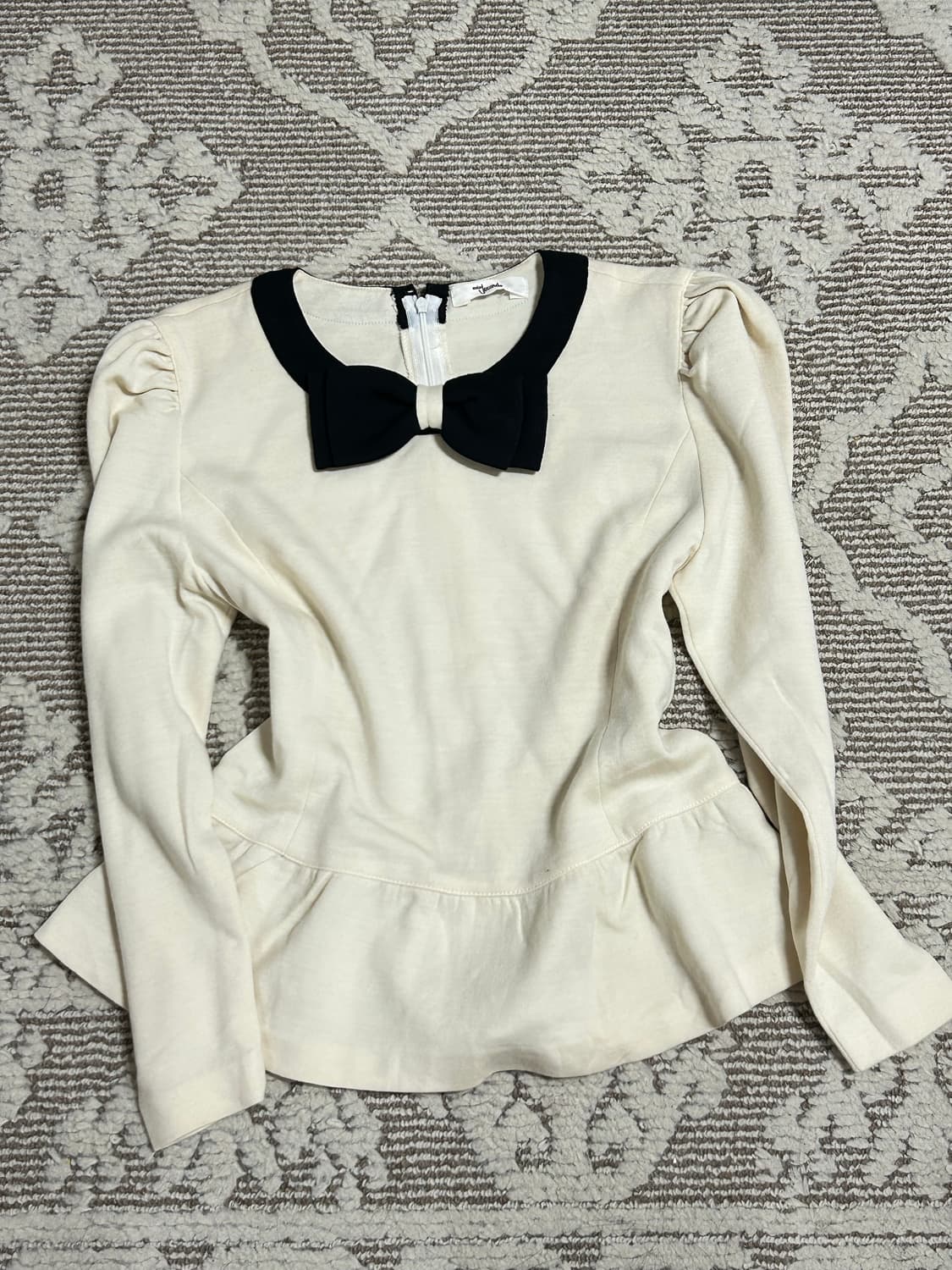 빈티지 왕리본 로걀 탑 블라우스 히메갸루 모리걸 상품이미지1