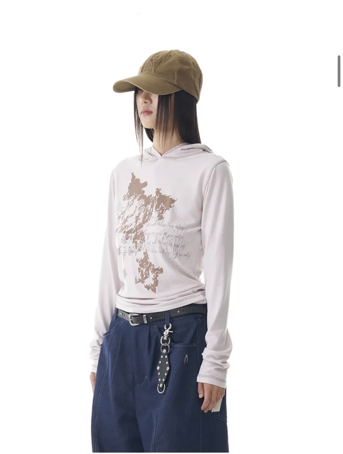 아캄 studded cross hooded long sleeve 상품이미지1