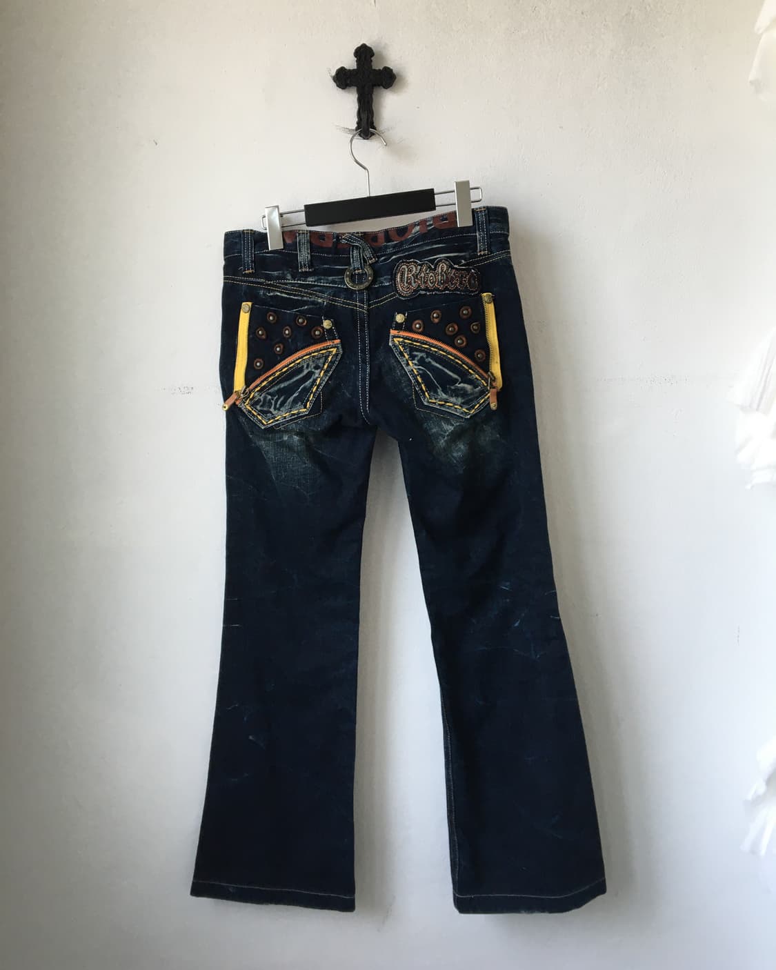 Back pocket point denim pants 상품이미지2