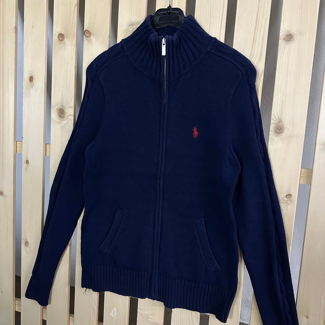 (S) 폴로 랄프로렌 네이비 니트 집업 상품이미지2