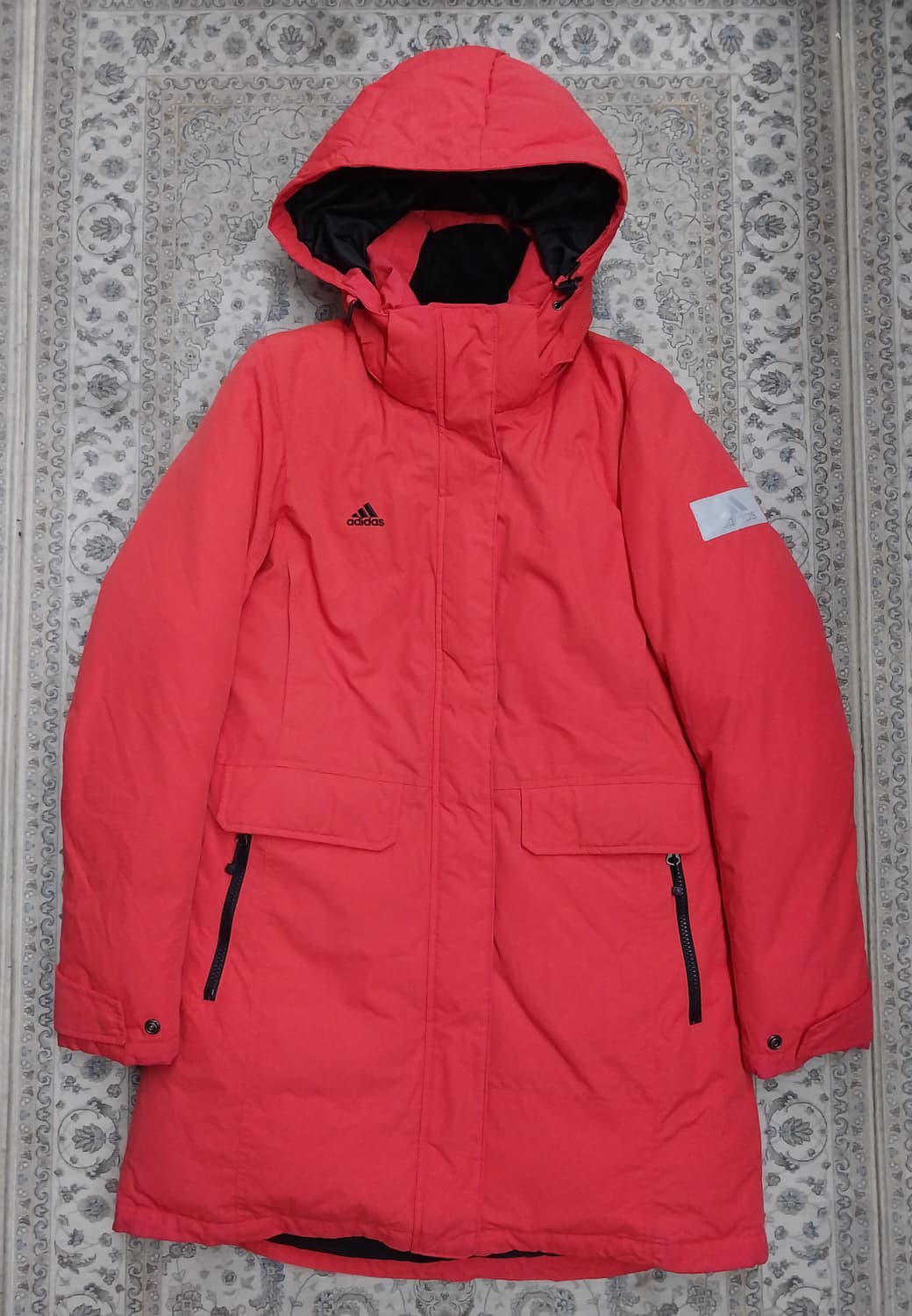 아디다스 코랄 후드 롱 패딩 95 (후드분리됨) 상품이미지1