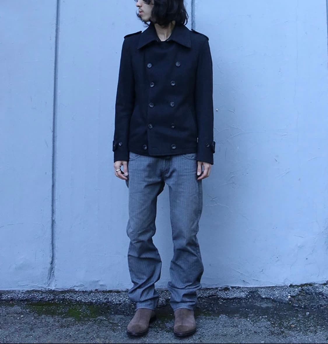 준야와타나베 맨 핀스트라이프 팬츠 상품이미지2