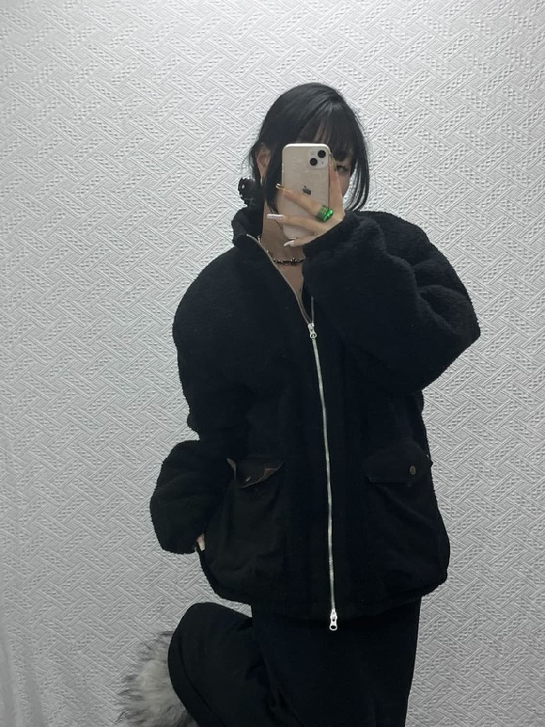 프리즘웍스 모던캐주얼 아방핏 포켓 뽀글이 후리스 XL C08120 상품이미지1