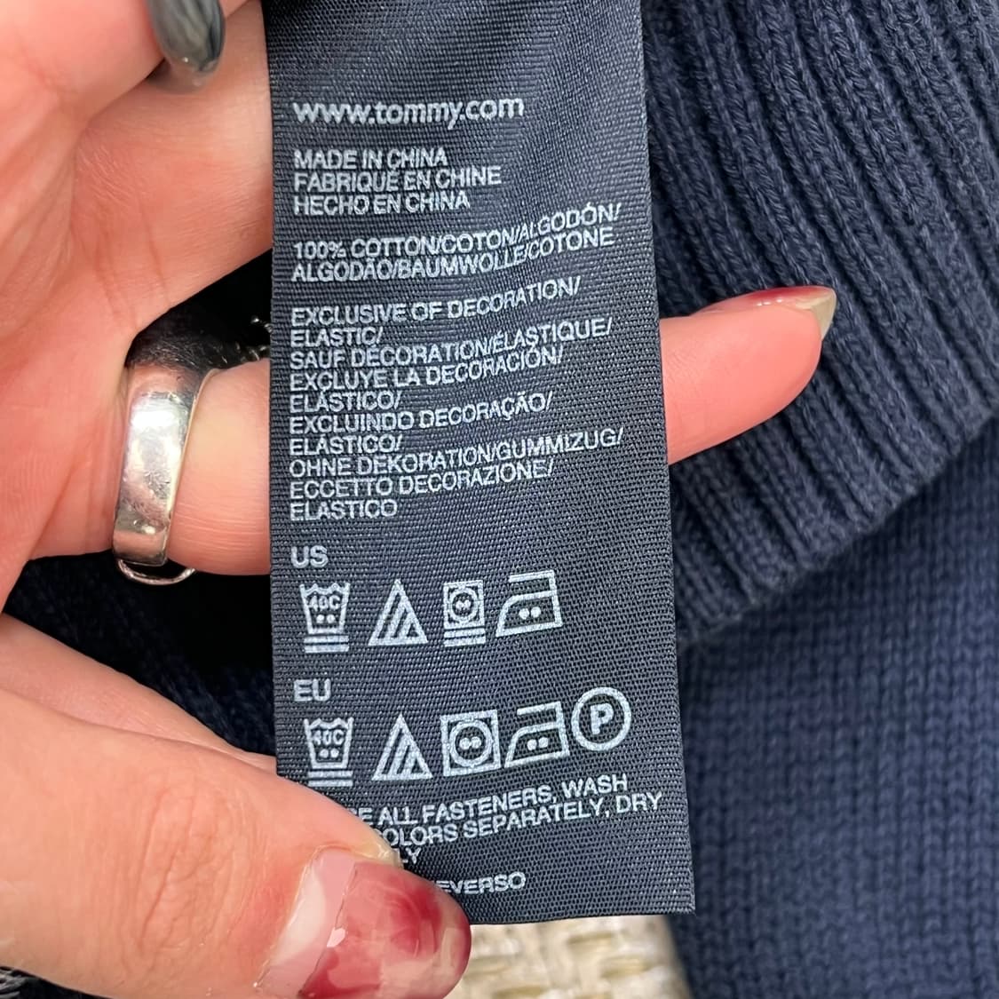 타미힐피거 니트 집업 r2802 상품이미지6