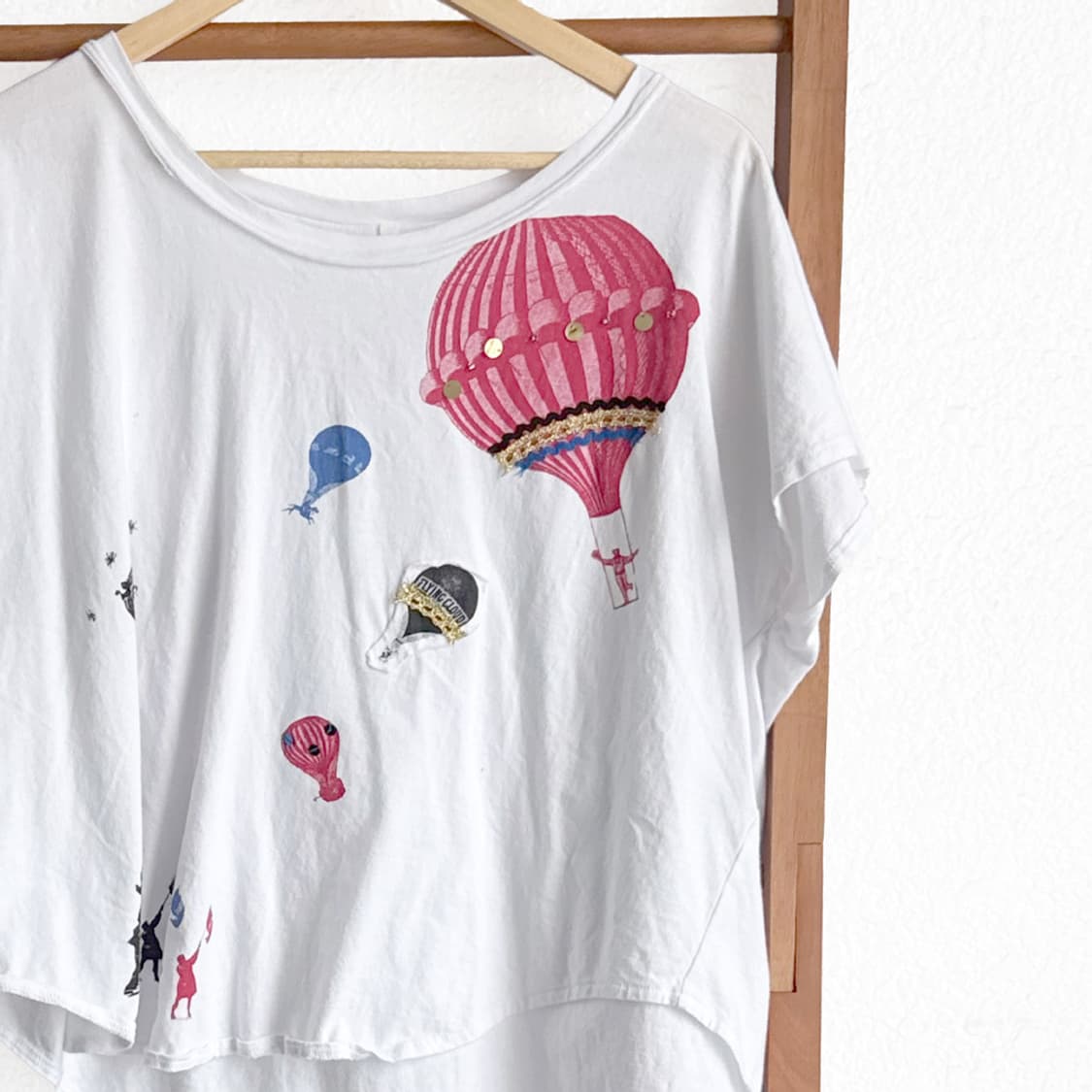 [SUNAO KUWAHARA] 작은 여행 풍선 티셔츠 상품이미지2
