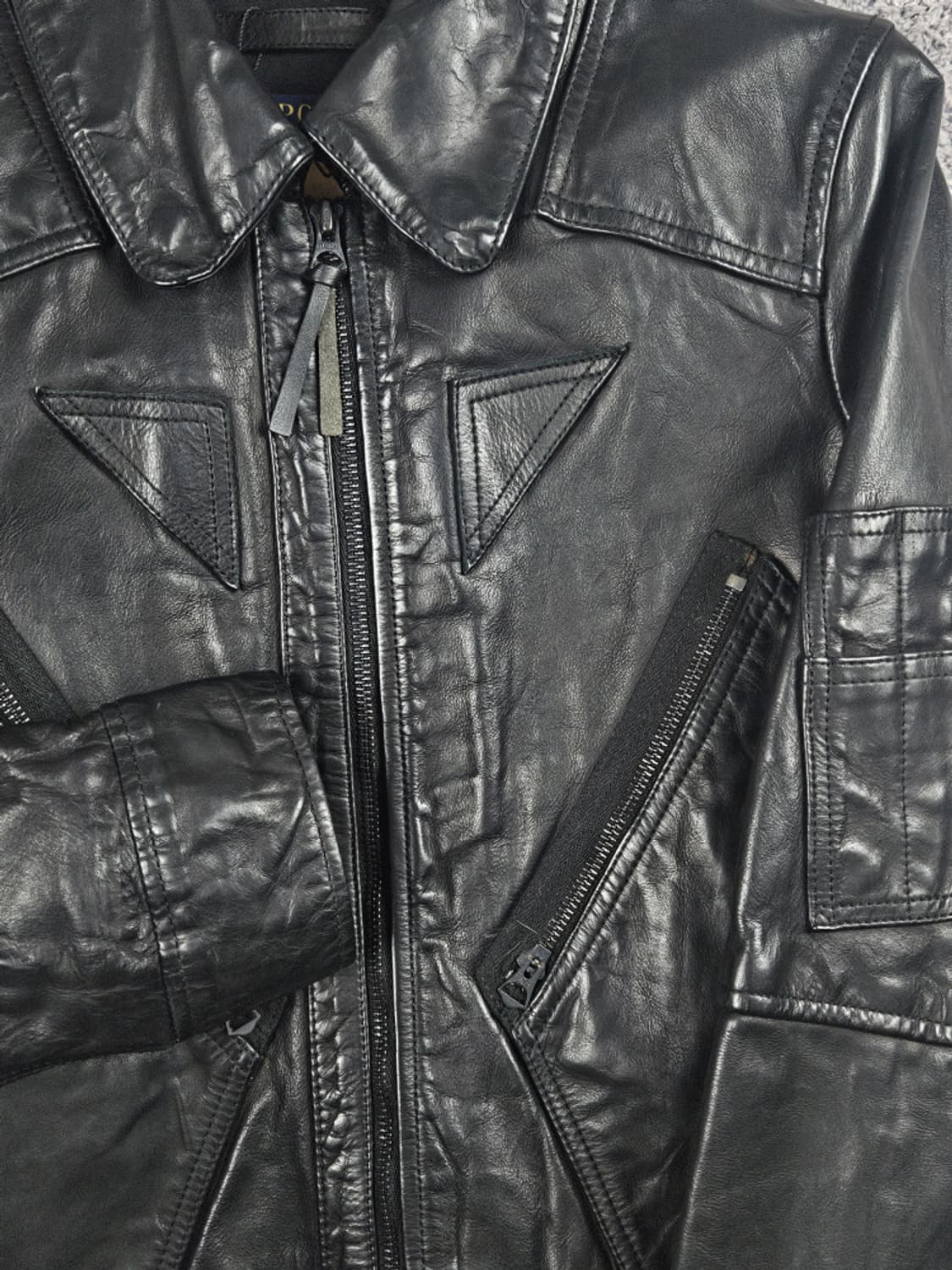 폴로랄프로렌 송아지가죽 모터라이딩 자켓 ( S ) / 10482 상품이미지4