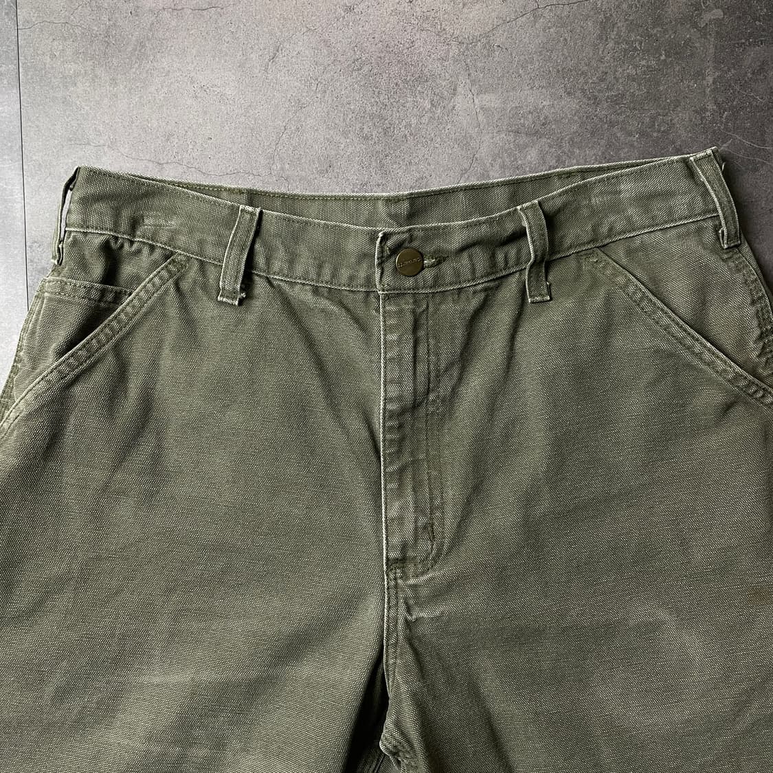 CARHARTT 칼하트 빈티지 카키 카펜터 쇼츠 상품이미지2