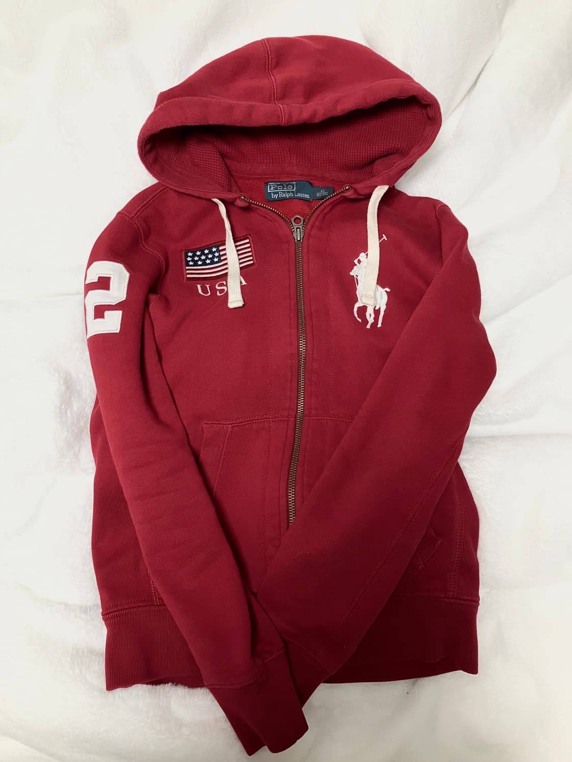 폴로 빅포니 성조기 후드집업 상품이미지1