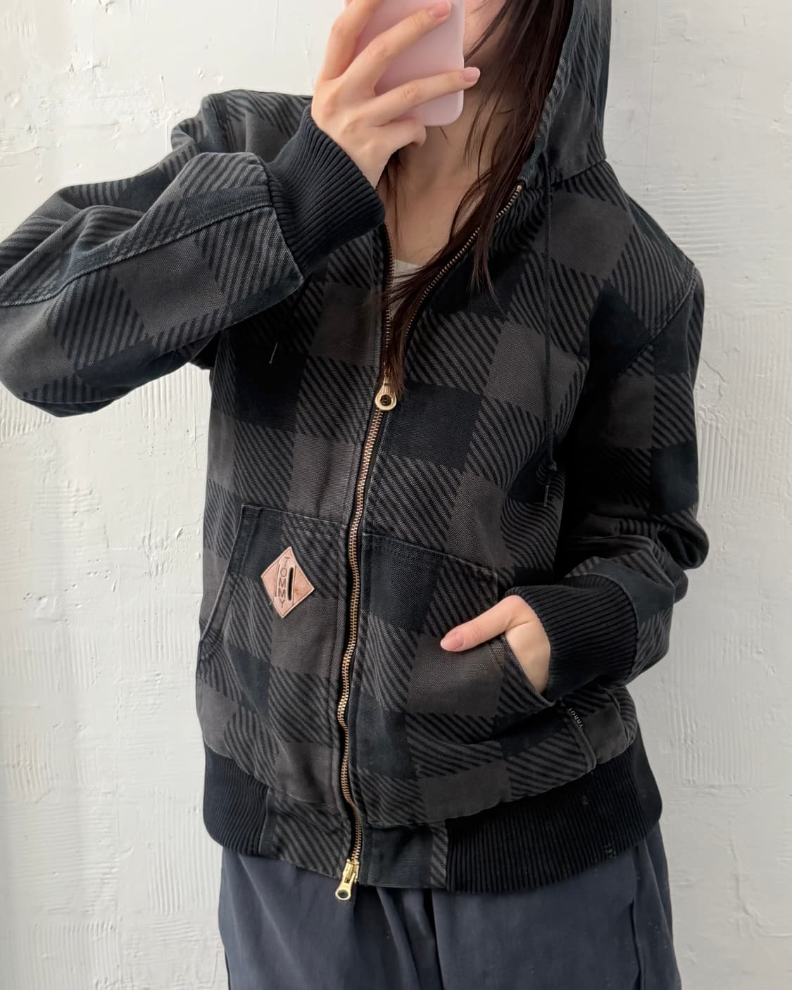 TOMMY HILFIGER 타미힐피거 체커보드 후드자켓 상품이미지10