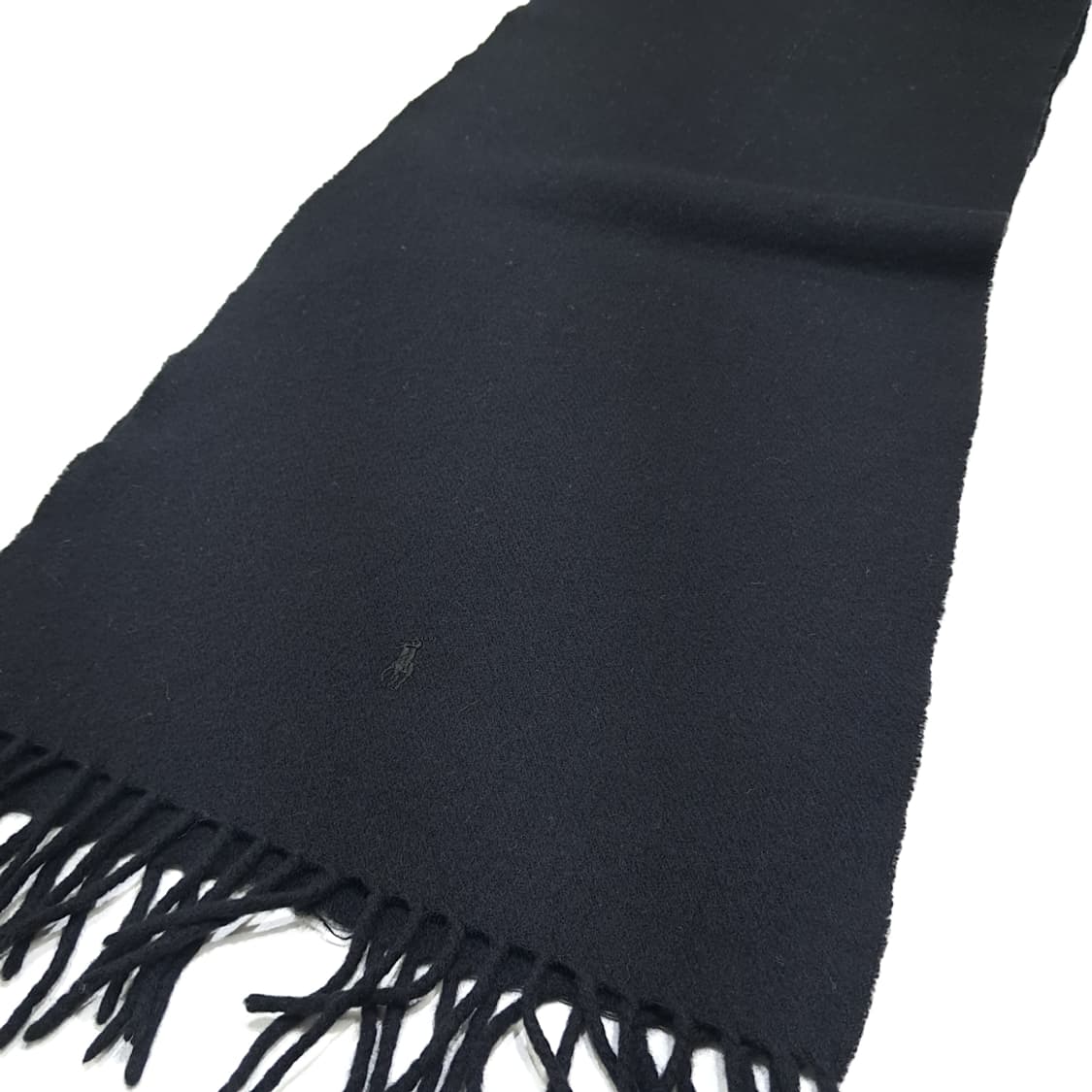 MX556 폴로 90s 스코틀랜드판 램스울 다크네이비 머플러 상품이미지3