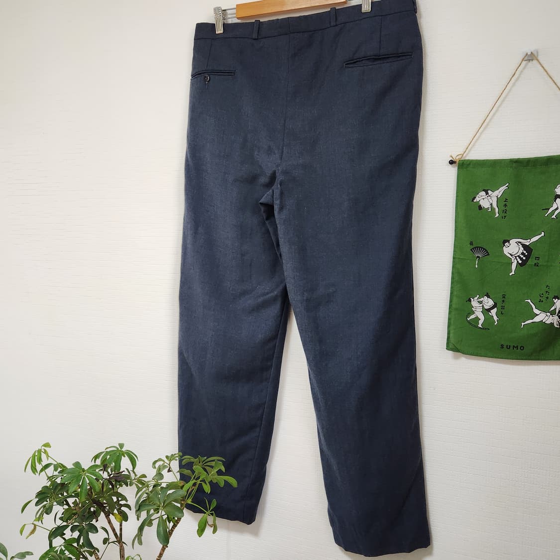 90's Moores 퓨어울 투턱 슬랙스 상품이미지5