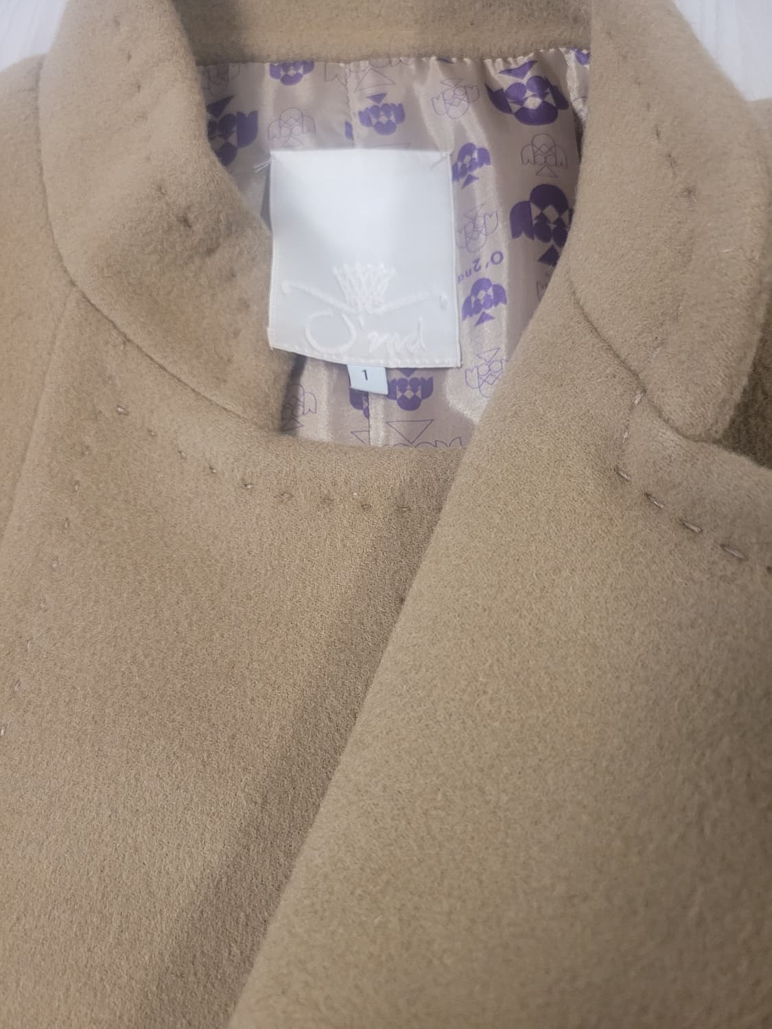 ✨ 오즈세컨(O’2nd) 케이프 핏 울 코트 / 베이지 / 1사이즈
구입 상품이미지4