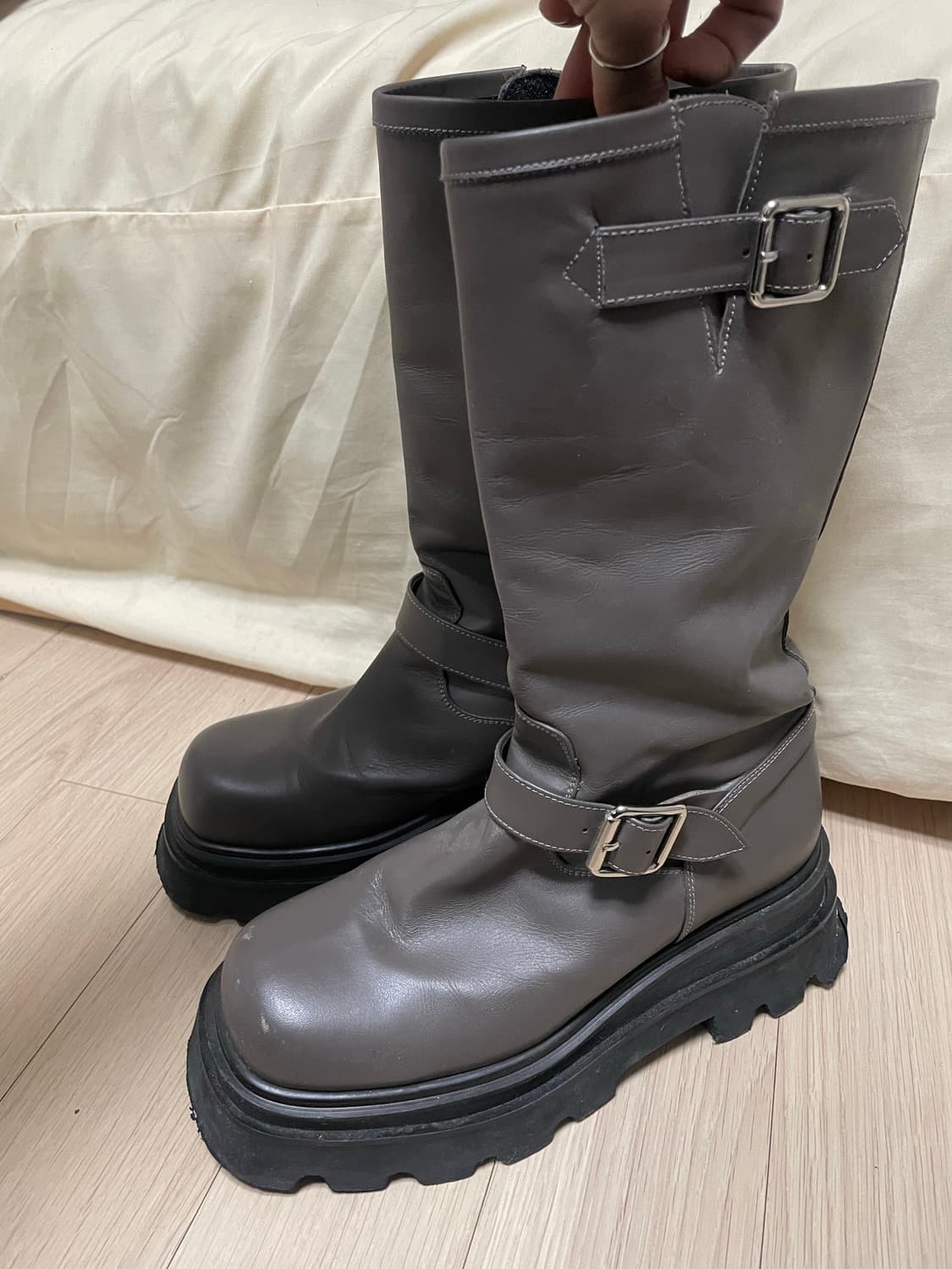 러프넥 544 밀라 엔지니어 부츠 브라운 235 상품이미지6