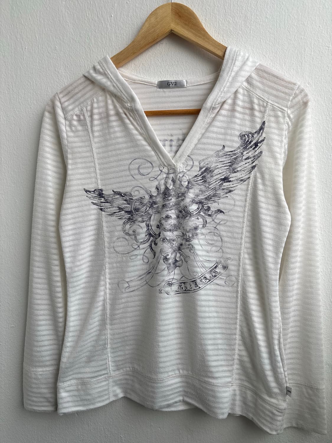 Vintage GV2 Graphic White Hood 상품이미지5