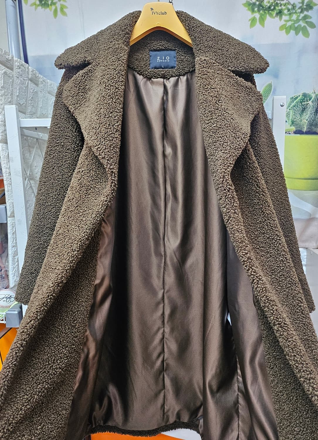 지오송지오 여성 후리스 롱코트 77~88 플리스코트 AD34 상품이미지5