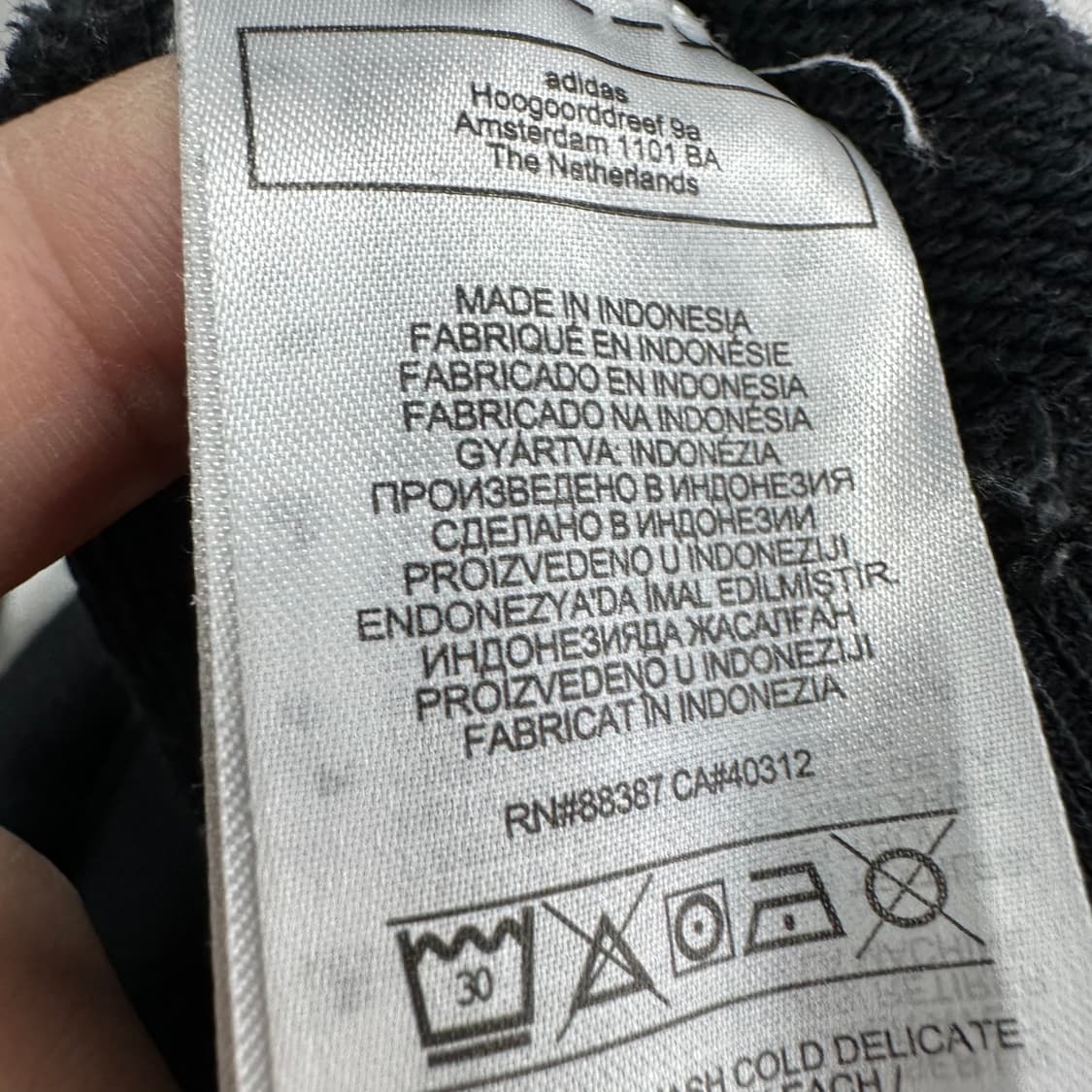 95 아디다스 빅로고 남자 루즈핏 후드티 상품이미지4