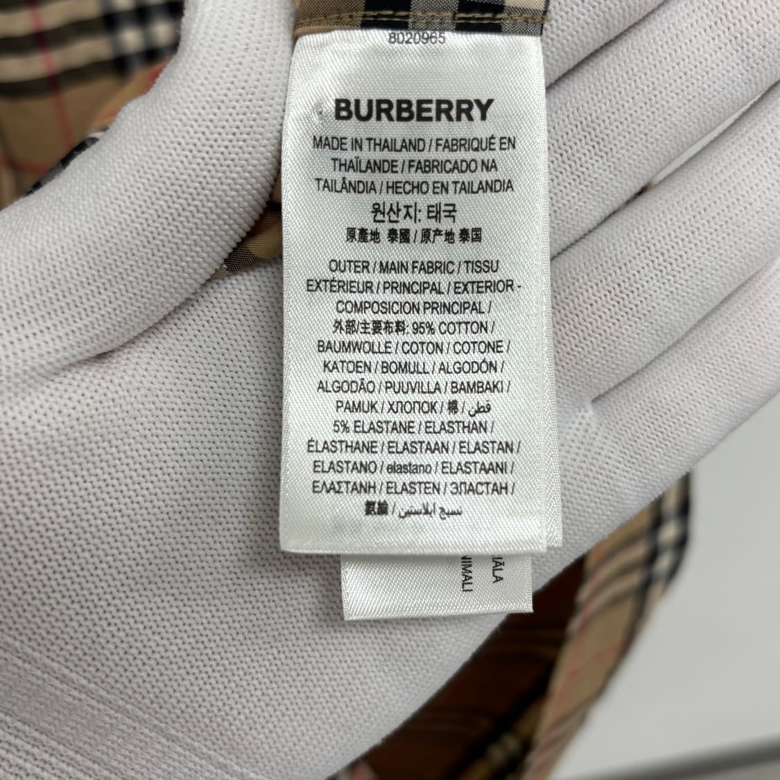 [XXL]버버리 체크 반팔 셔츠 상품이미지3