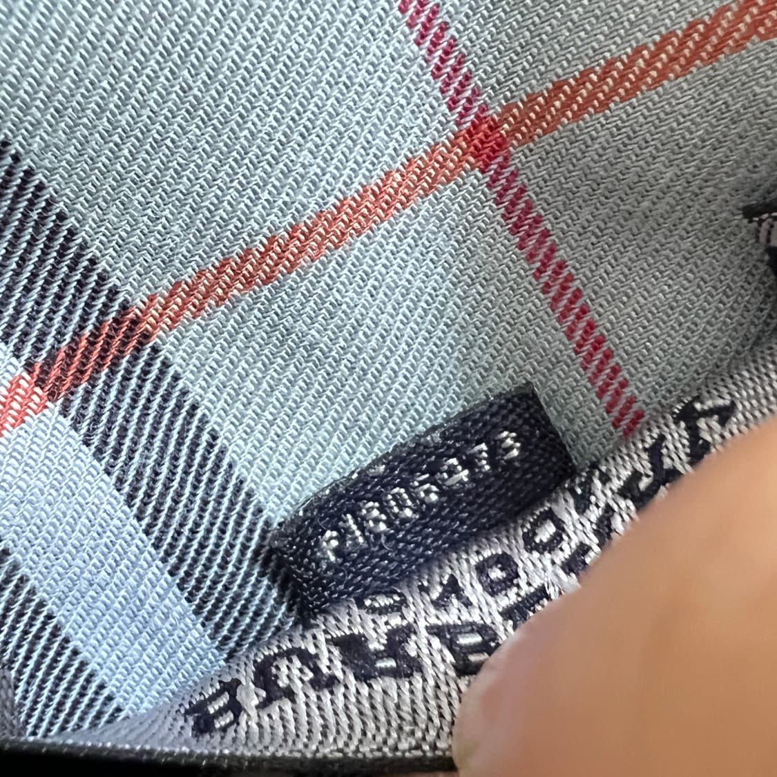 버버리 빈티지 체크 코튼 셔츠 (블루) 상품이미지4