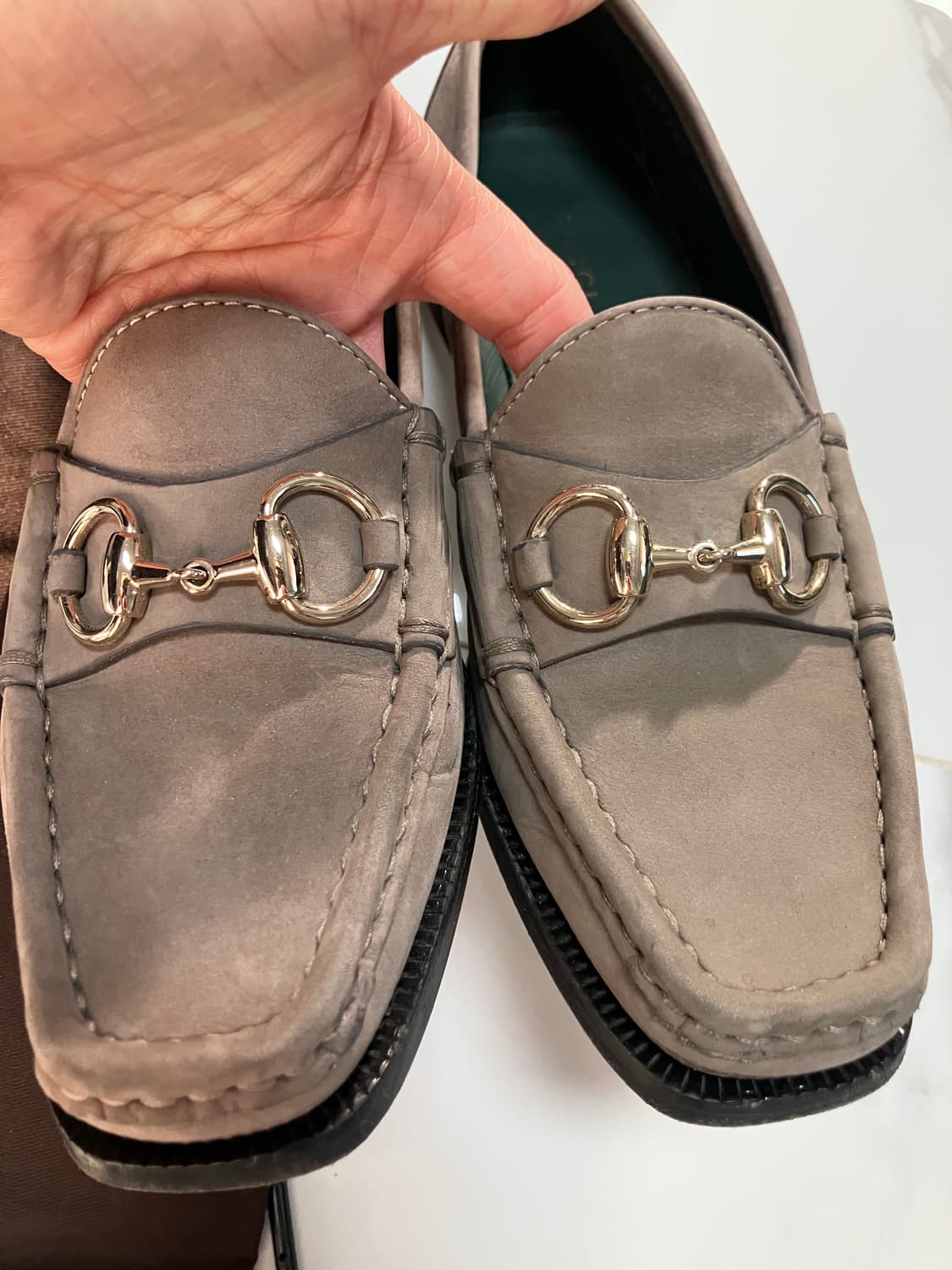 구찌 정품 홀스빗 로퍼 그레이 EU36 상품이미지5