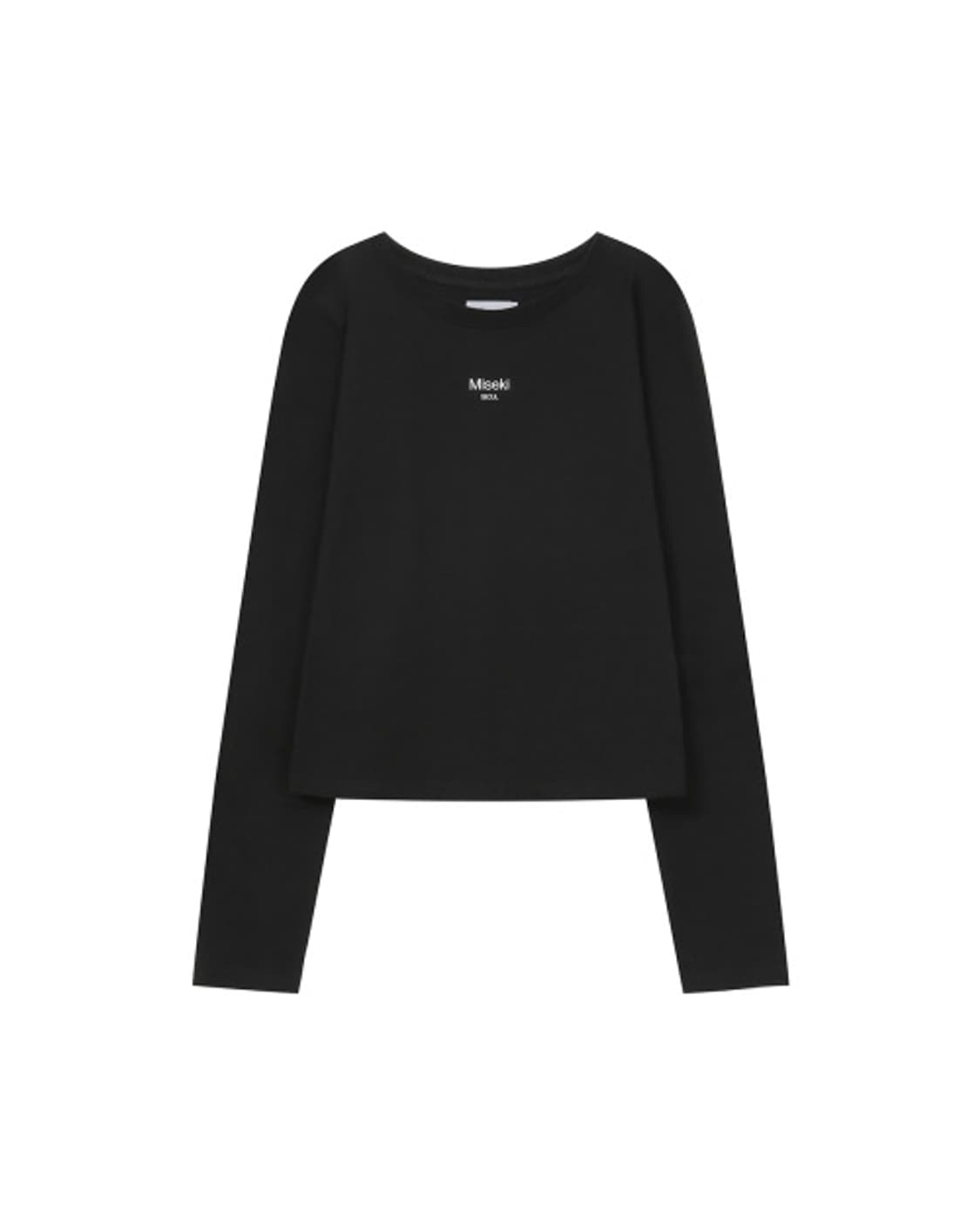 미세키 서울 미니 로고 롱슬리브 블랙 상품이미지1