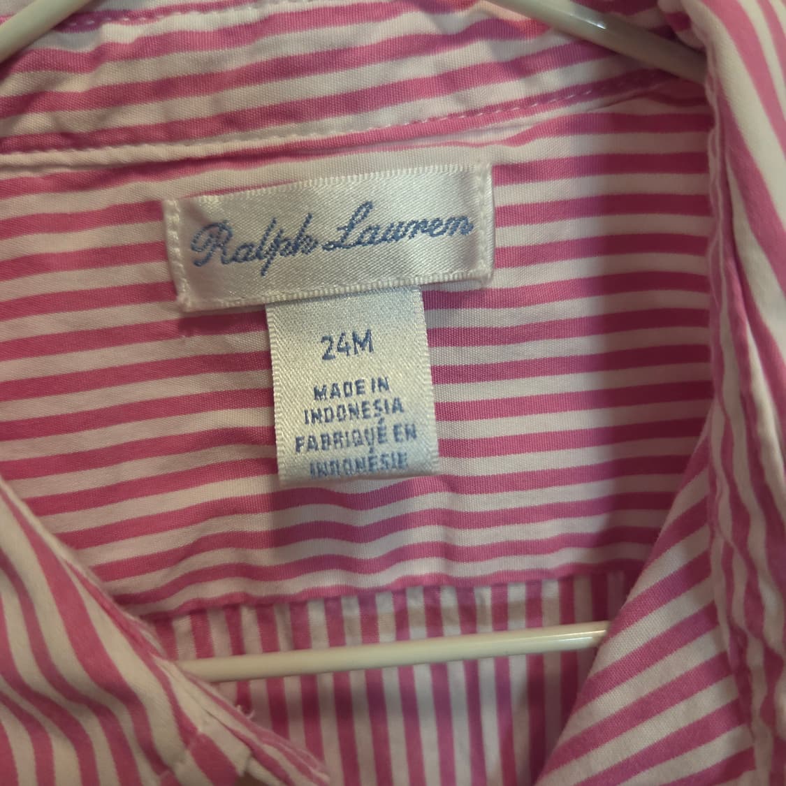 폴로 랄프로렌 핑크 스트라이프 아동 원피스 상품이미지3