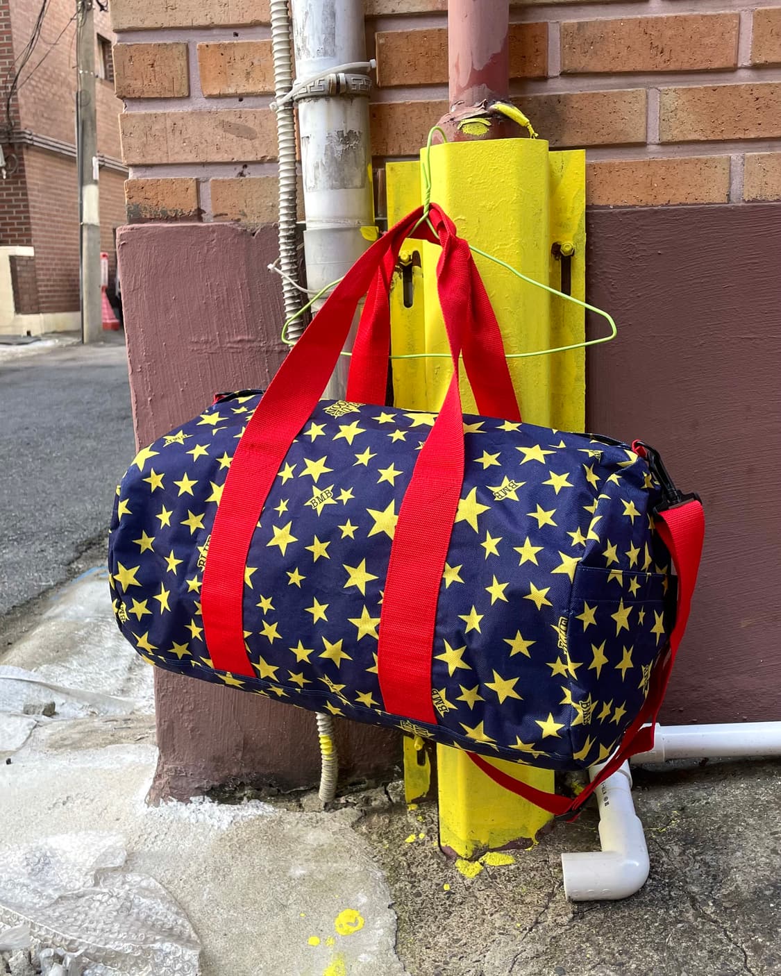 Yellow Star Navy Boston Bag 상품이미지2