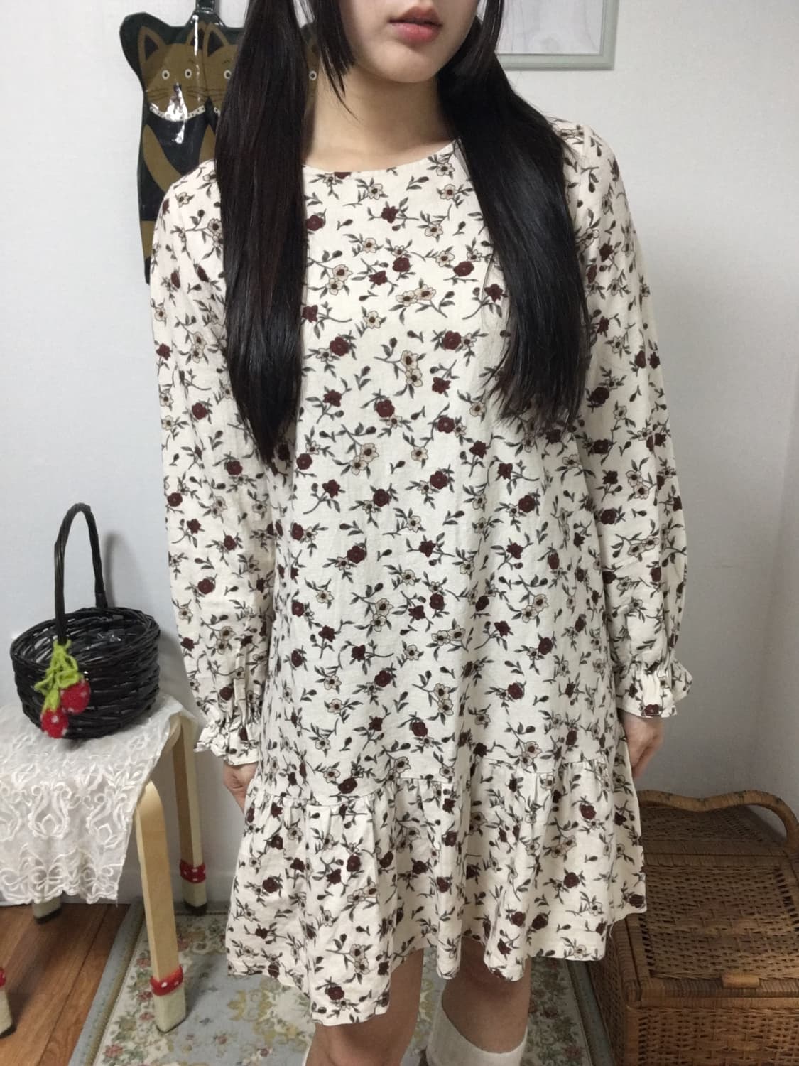 Frilled Floral Dress 상품이미지2