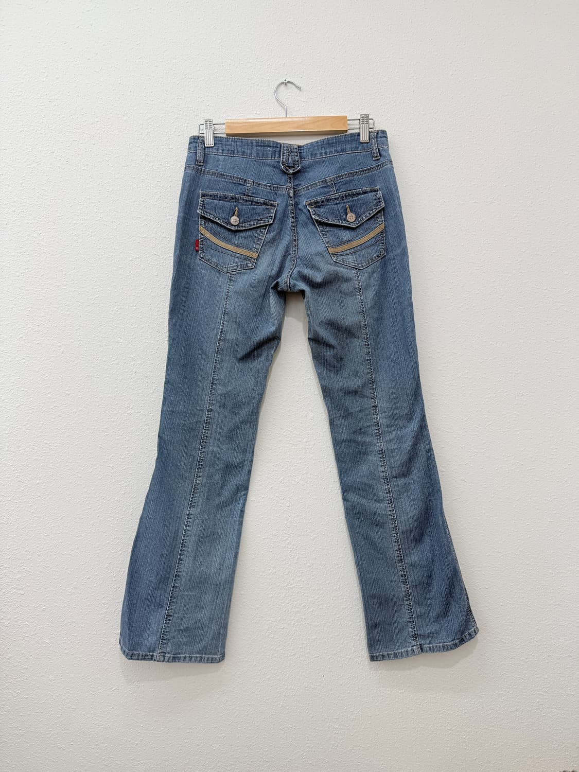 빈티지 라인 디테일 써머 부츠컷 팬츠 상품이미지5